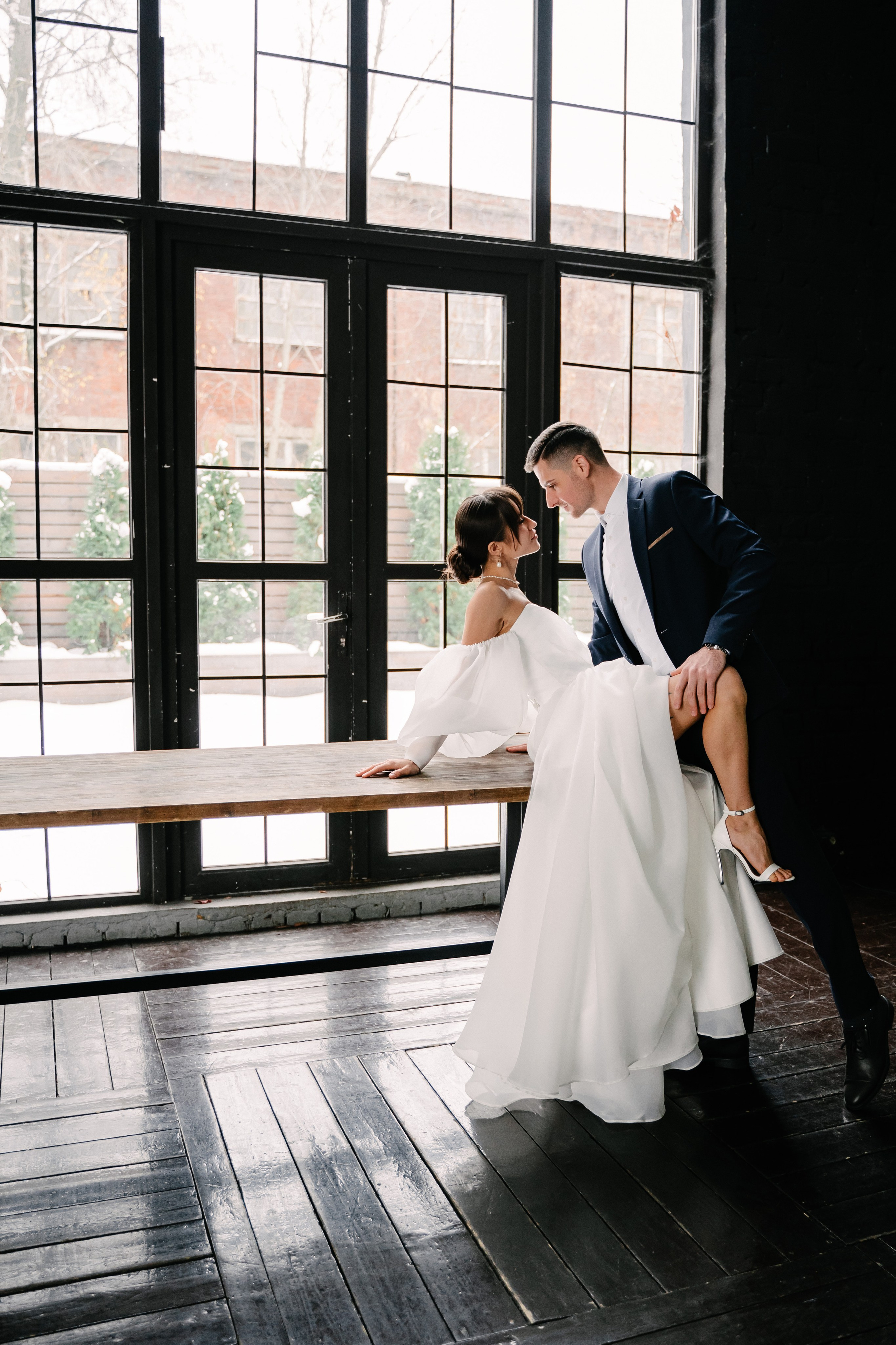 Свадебная фотосессия молодоженов в студии. Свадебный и семейный фотограф из Воронежа|Москвы Бубнова Екатерина