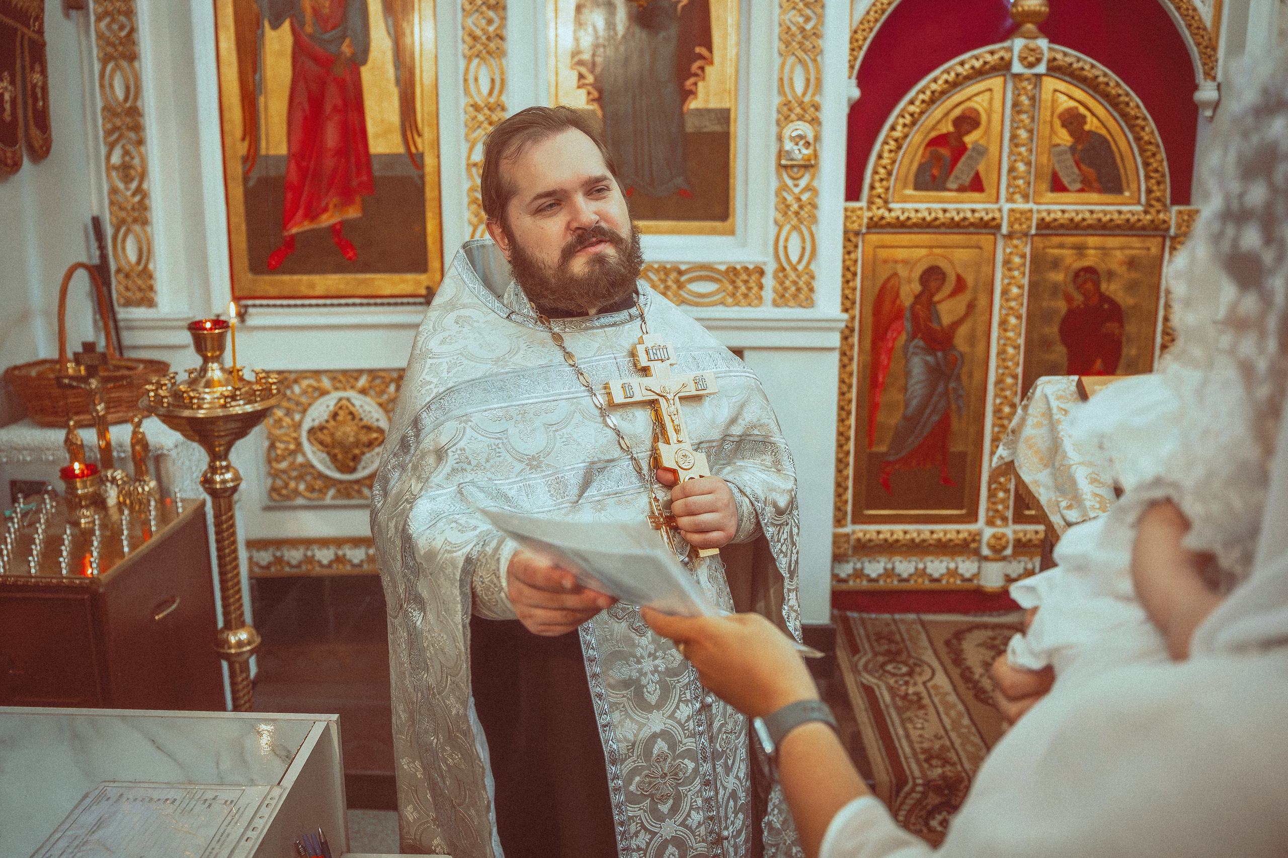 Крещение Анастасии в храме Михаила Тверского. Фотограф Евгений Егоров
