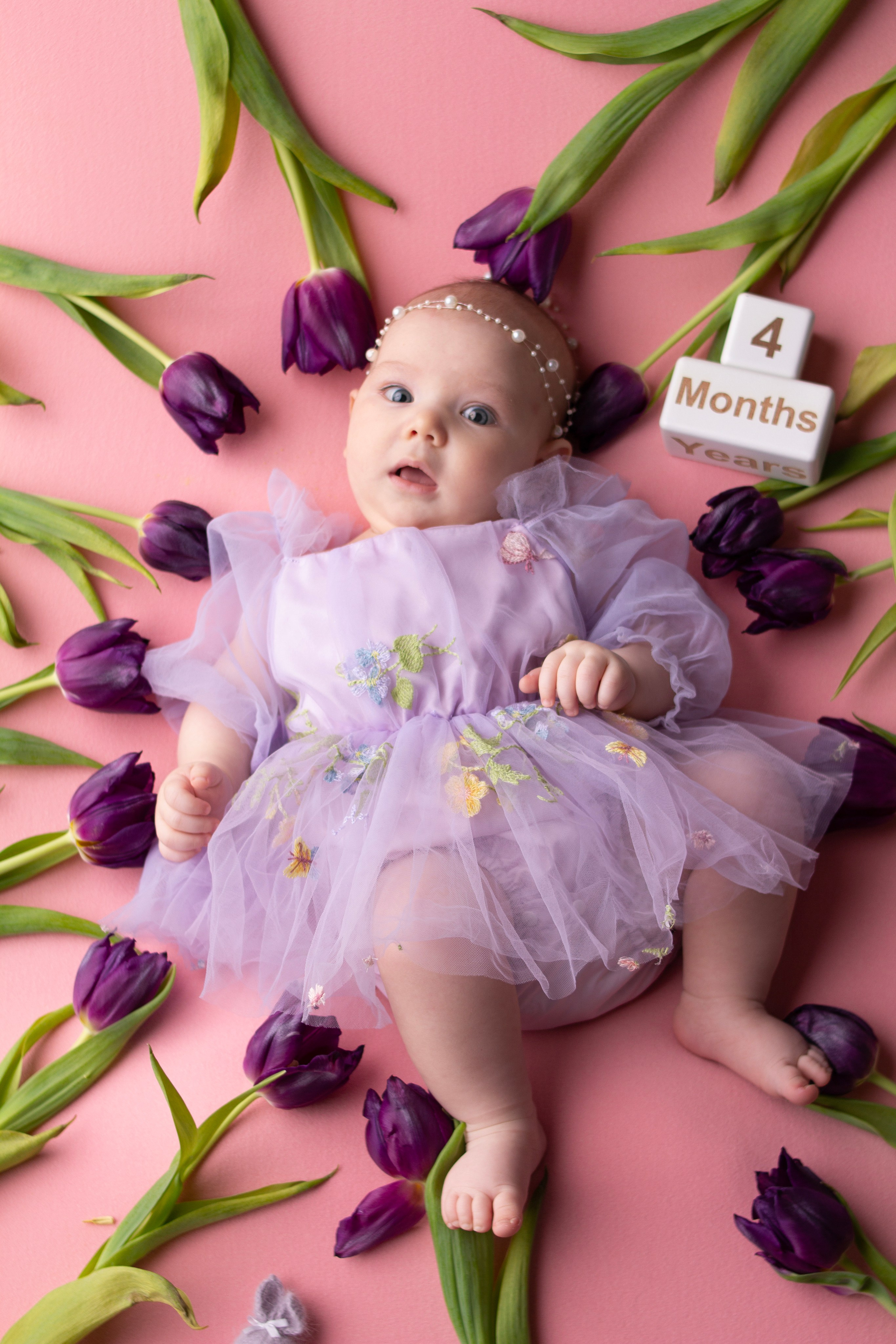 Полина 4 месяца. Первый кадр | newborn фотограф | Всеволожск