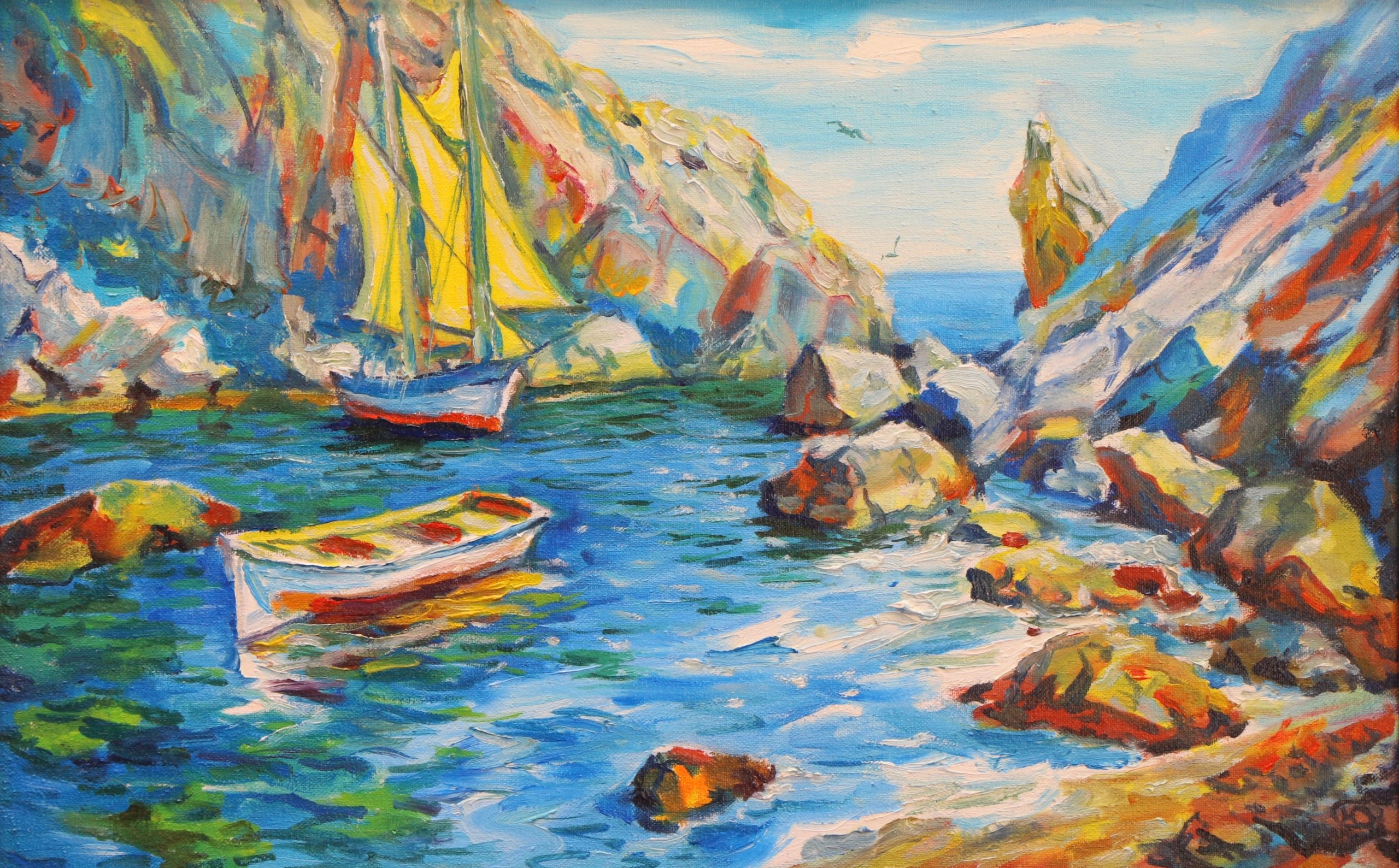 Крымский пейзаж. Продажа картин маслом на холсте в г. Ялта