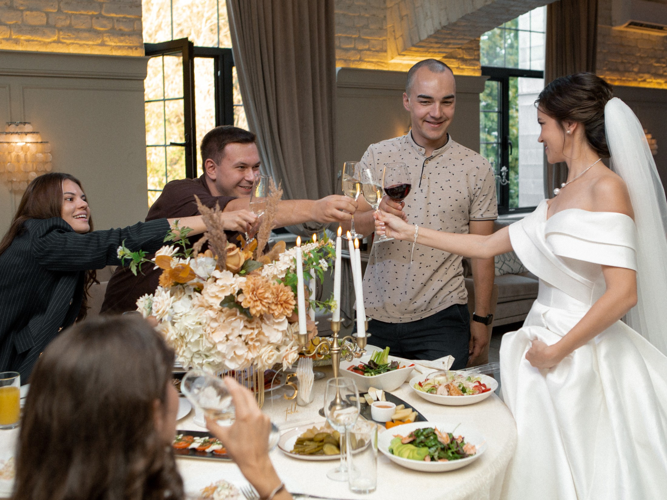Свадьба с гостями. Свадебный и портретный фотограф Москва