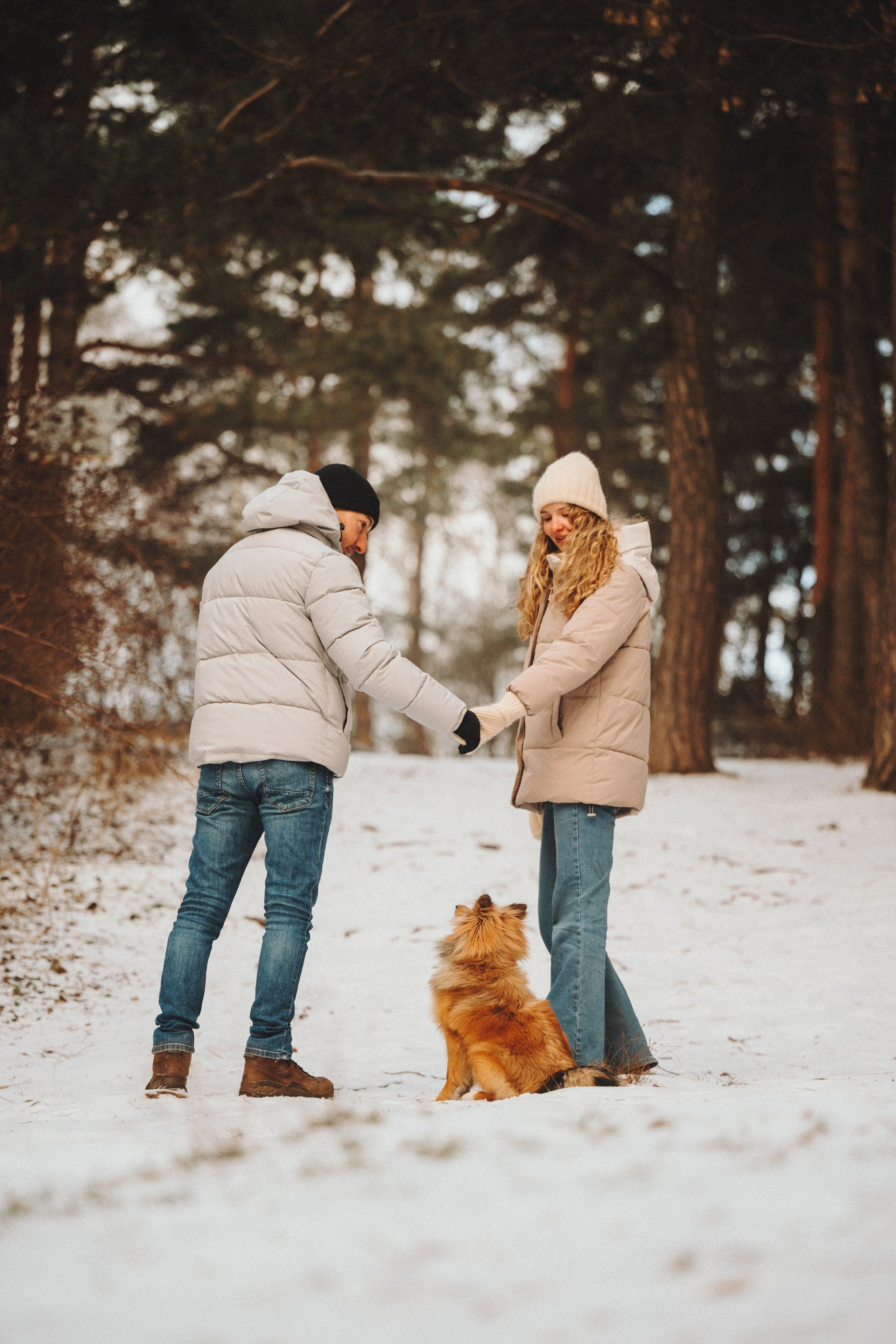 Дарья, Стас и Спика. Семейный фотограф анималист Ананьева Мария — Москва