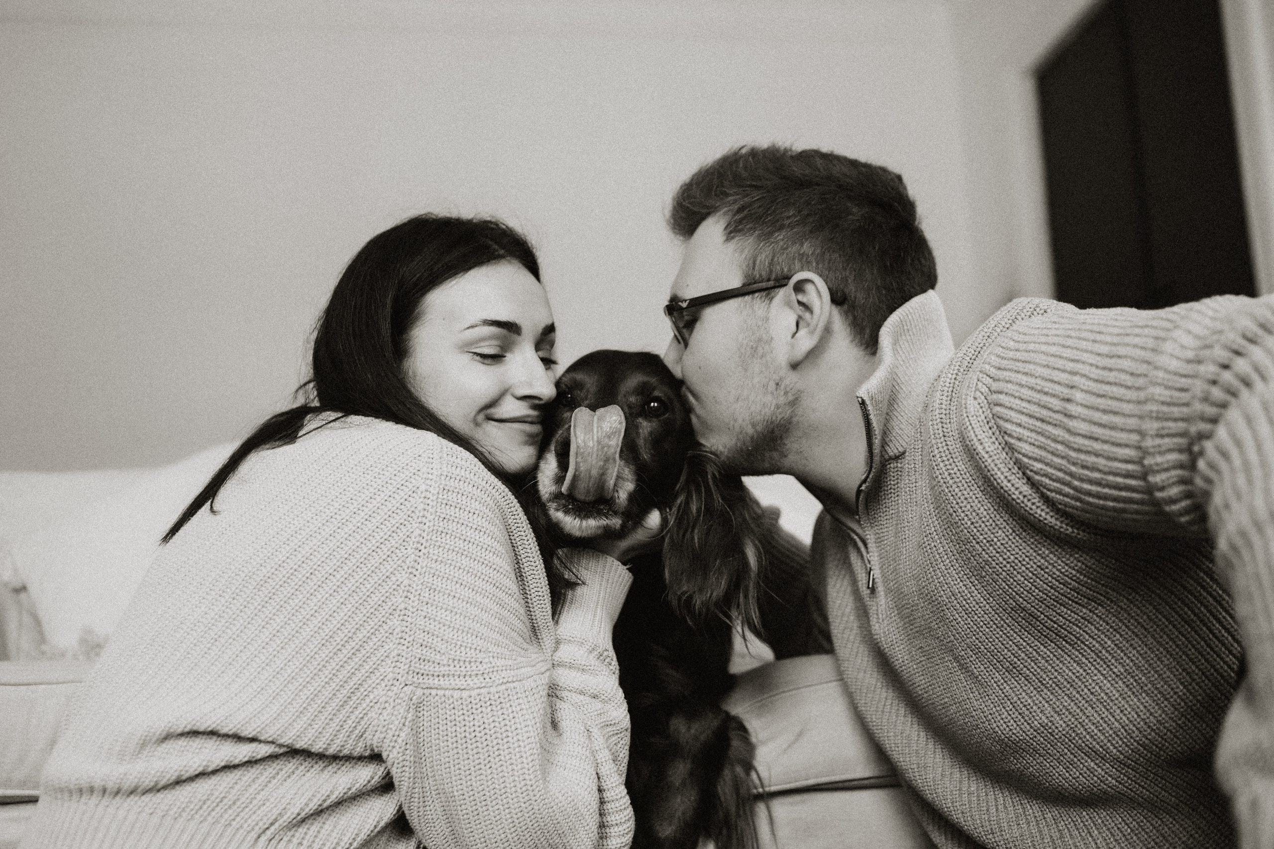 Маша, Илья и Локи. Семейный фотограф анималист Ананьева Мария — Москва