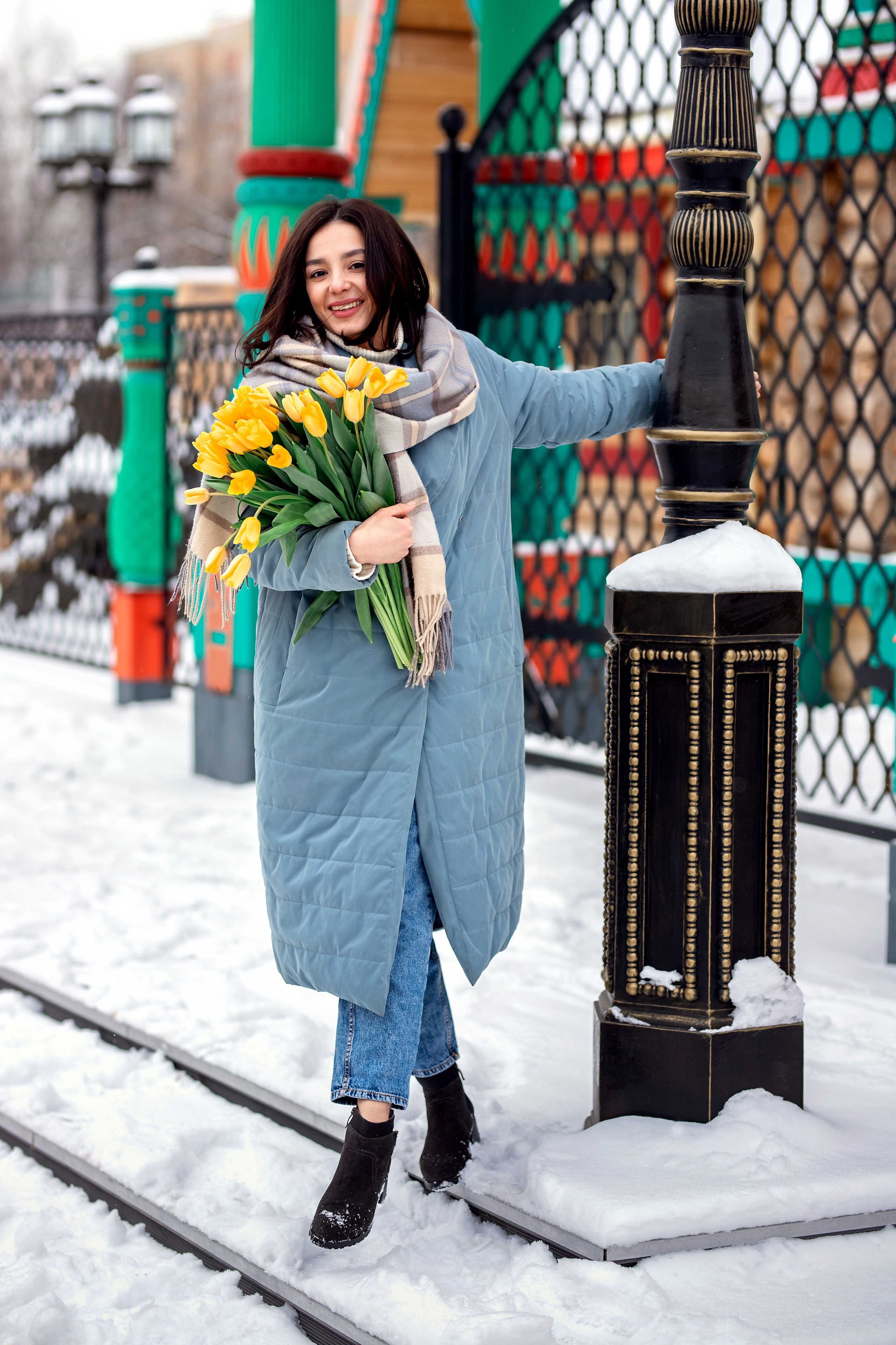 Желтые тюльпаны. Фотограф в Москве. Женские фотосессии, love-story, контент