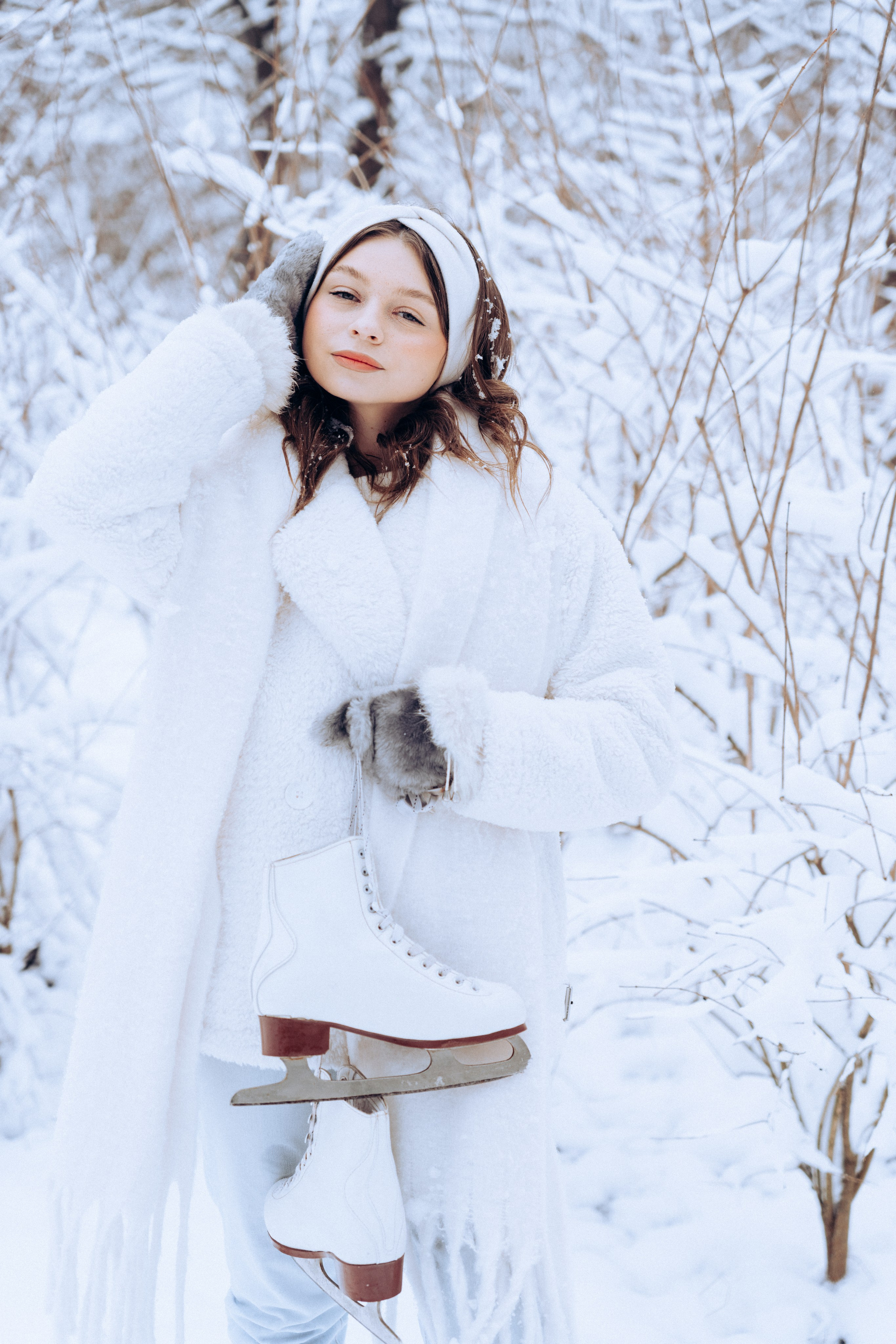 Ксения | Снежная зима. Портретный свадебный фотограф Крым | Евгения Щитенко