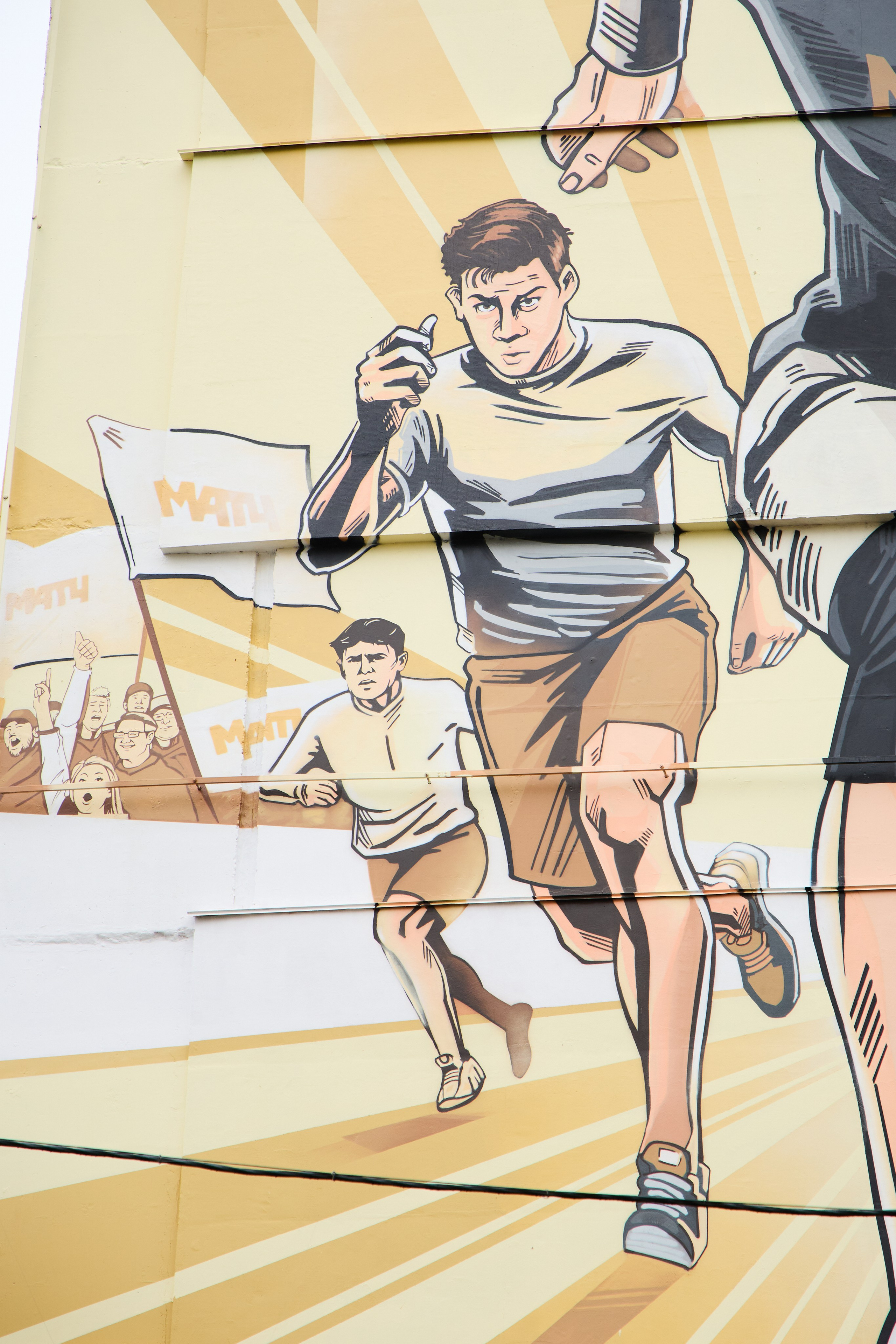 Фотосъёмка мурала для Матч ТВ — репортажная съёмка в Нижнем Новгороде. Фотограф Нижний Новгород Мария Китаева