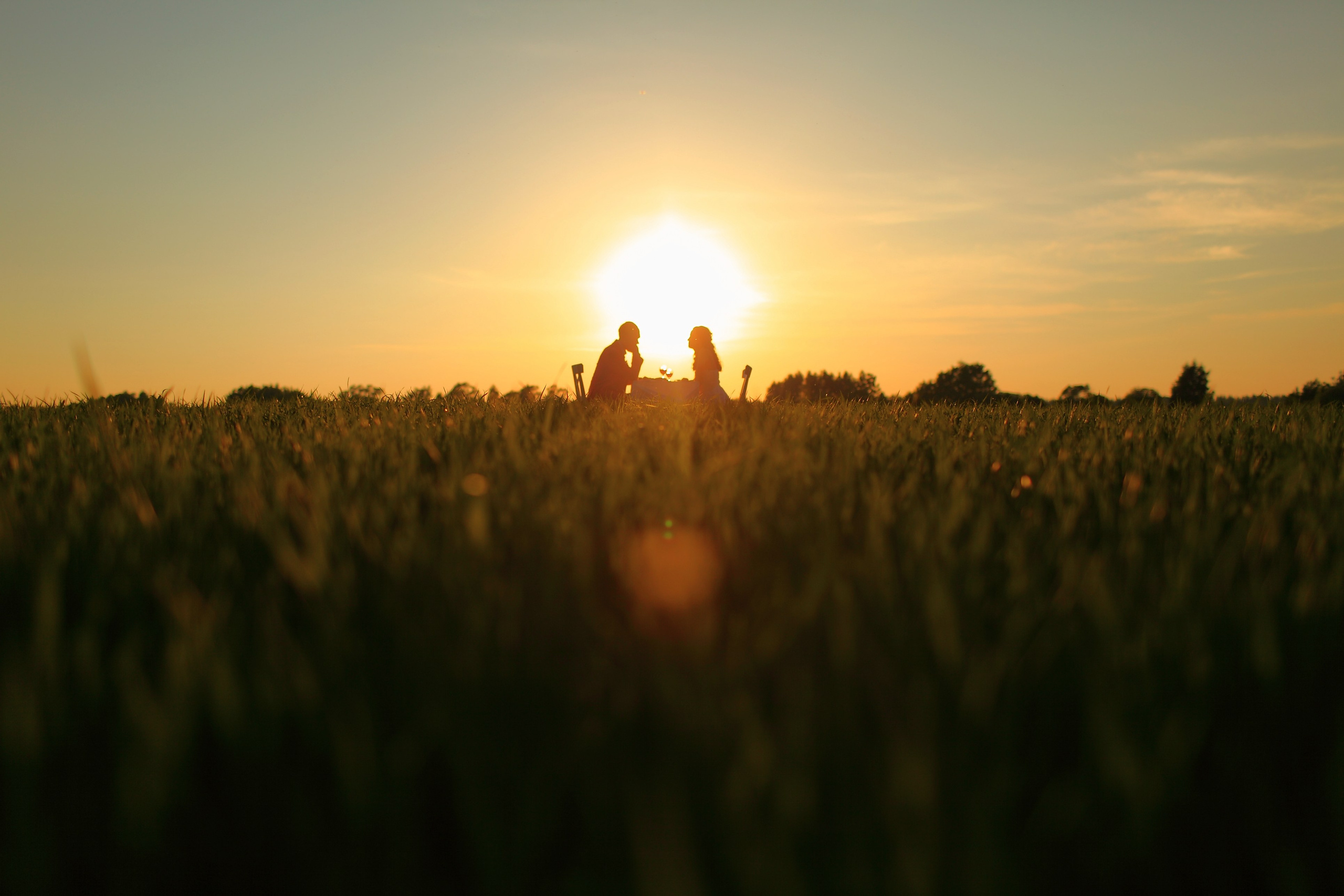 Душевная фотосессия пары в поле. Свадебный и репортажный фотограф в Ярославле и Санкт-Петербурге Роман Микрюков