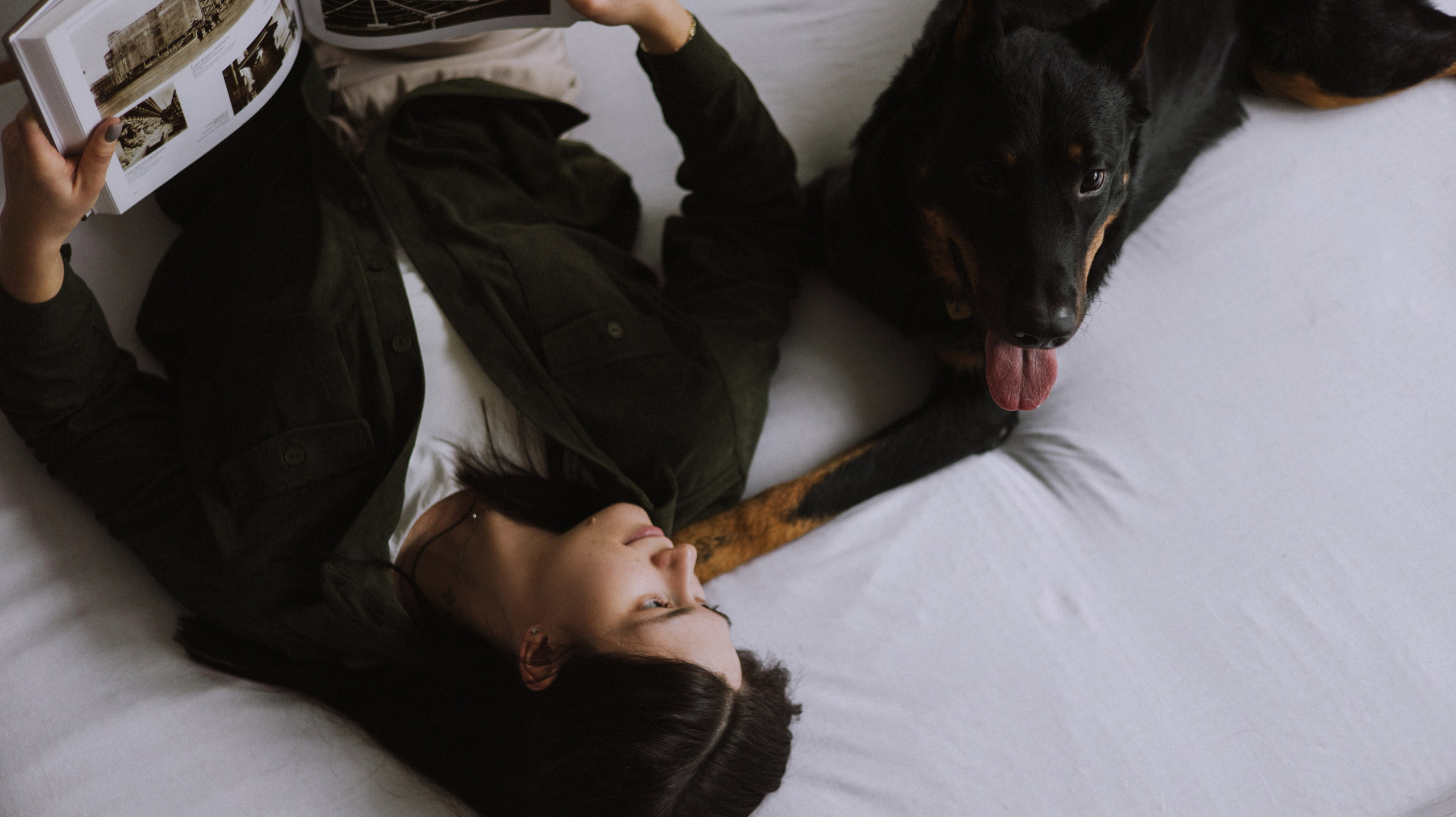 Полина и Зевс. Фотограф-анималист Богданова Полина