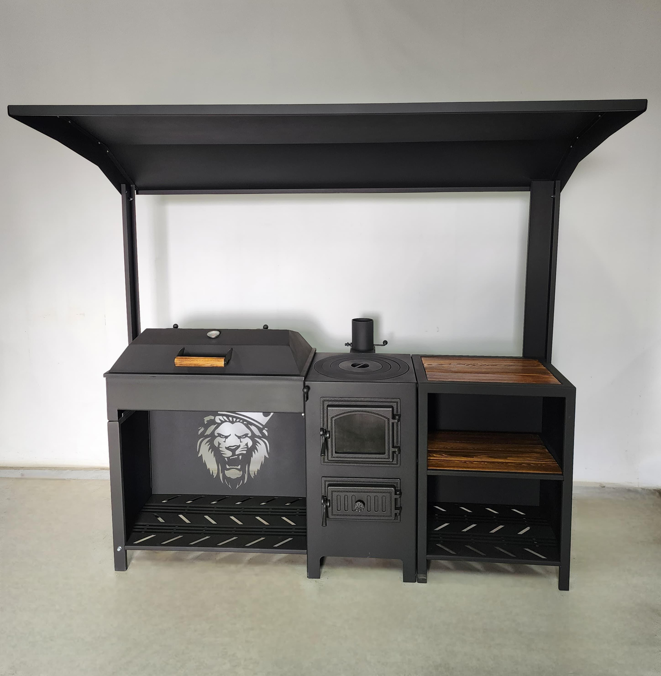 Джета с крышкой барбекю. Купить / заказать мангал для дома в Краснодаре от производителя «Мангал Мастер»