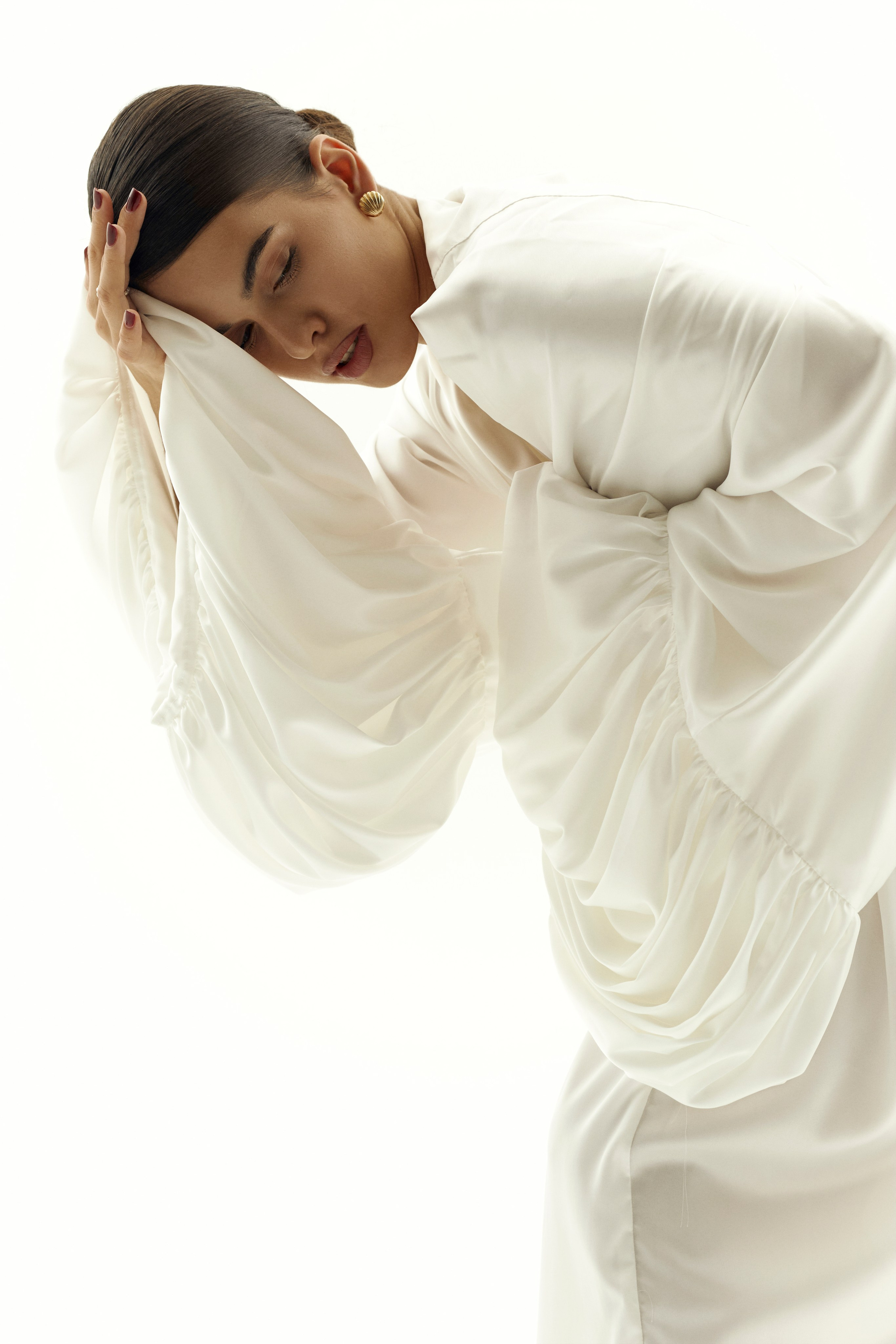 девушка fashion съемка