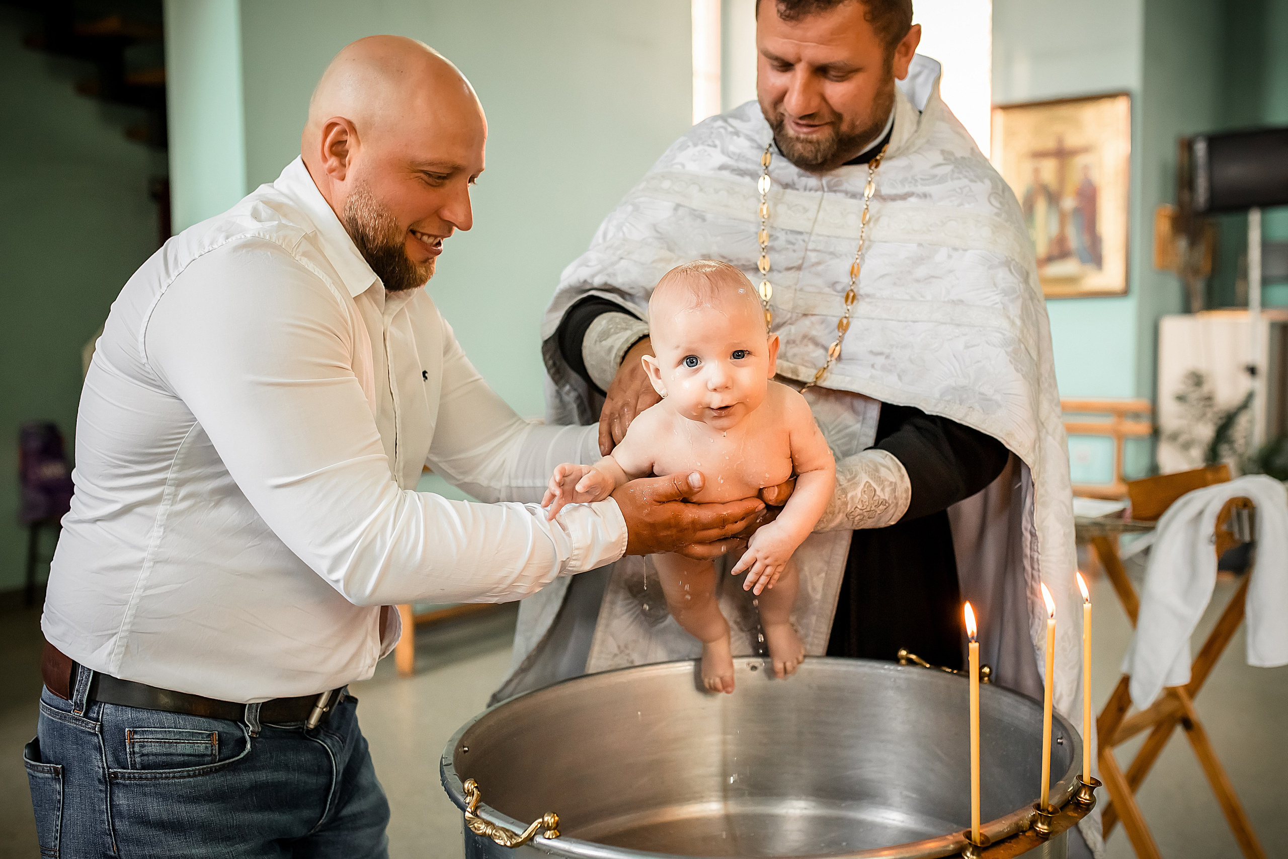 Крещение Милании и Эмилии