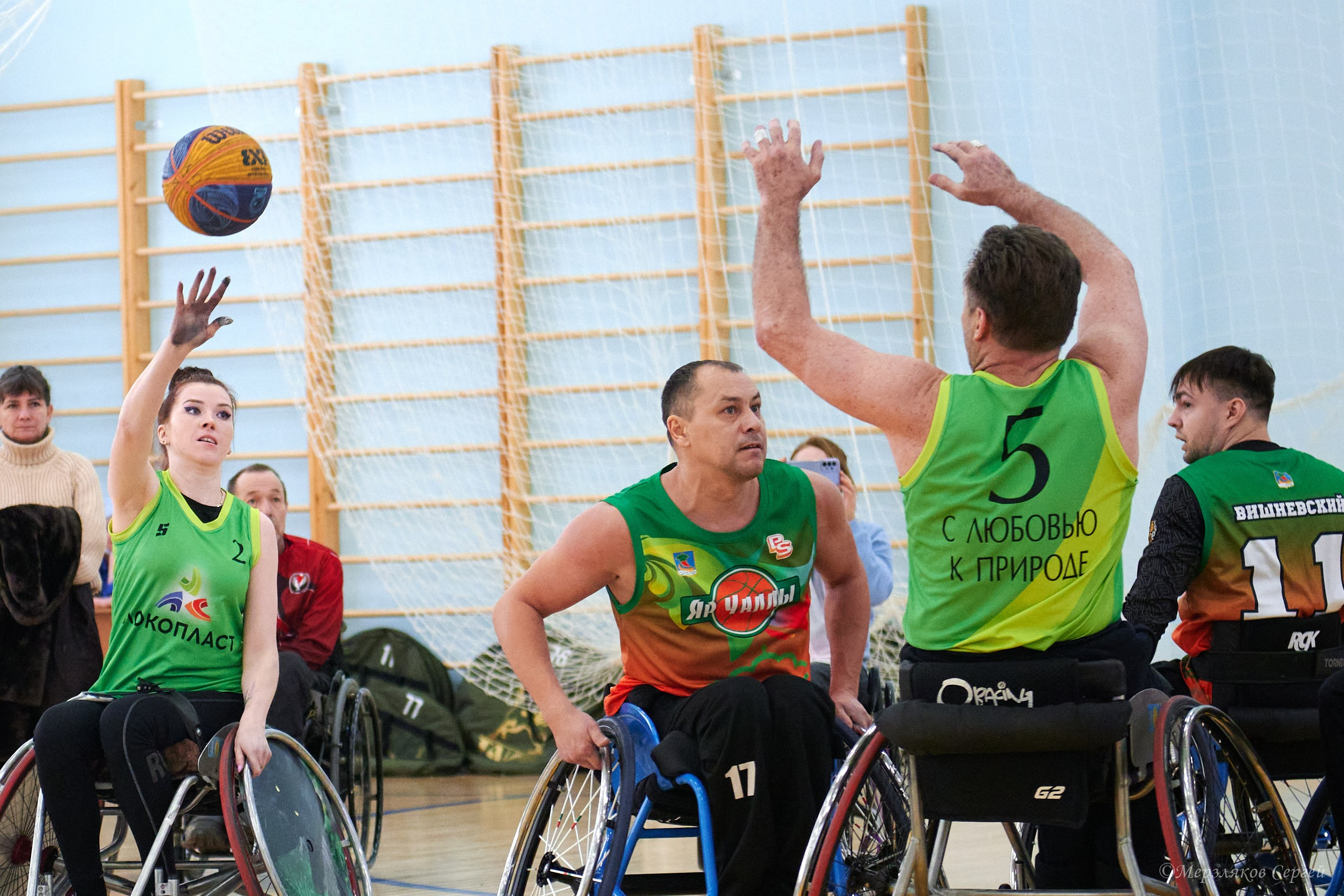 X традиционный Рождественский турнир по баскетболу на колясках. Ижевск. Спортивный репортажный фотограф в Ижевске Сергей Мерзляков