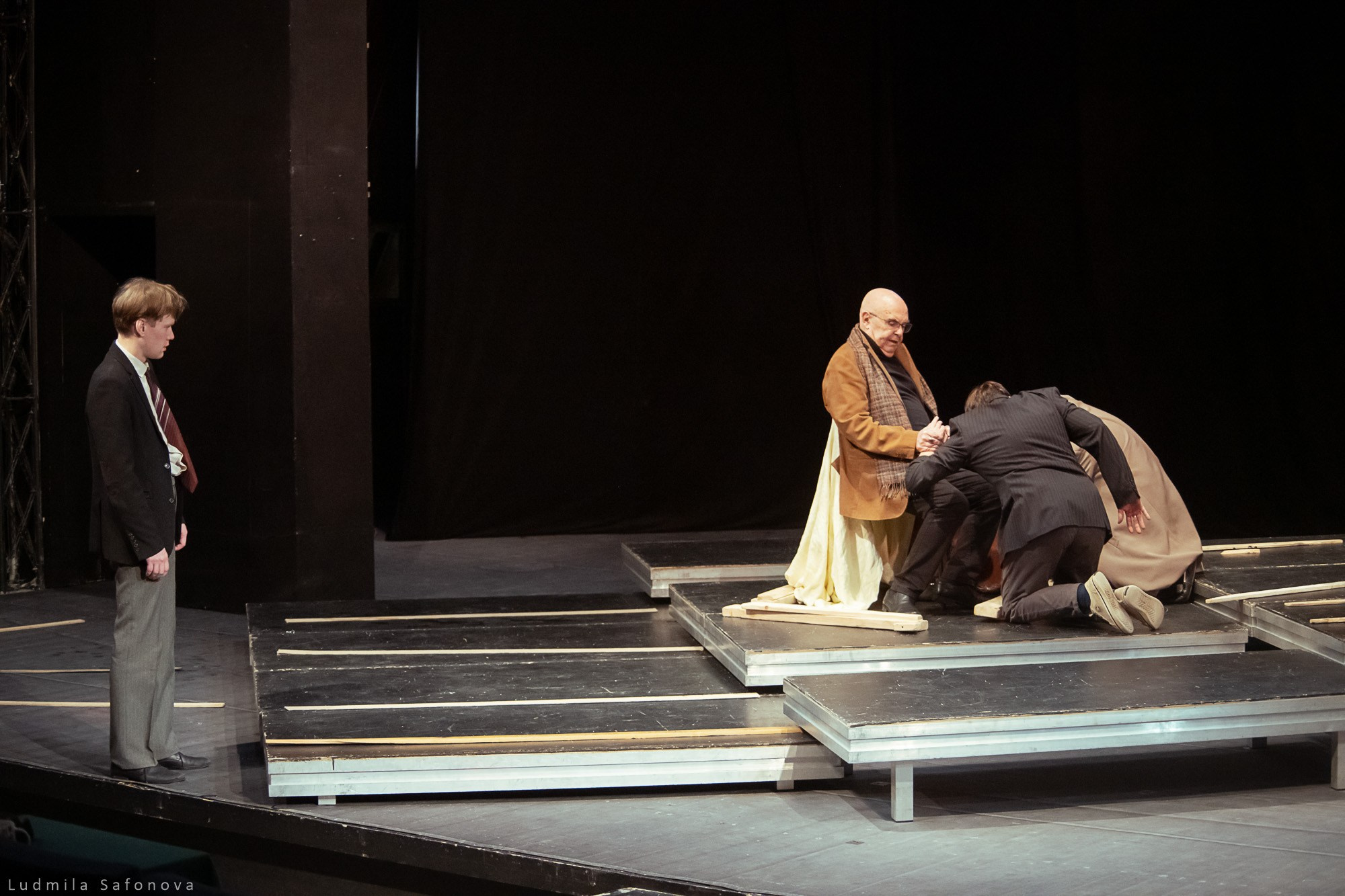 Театр Эрмитаж. Репетиция спектакля «Гамлет. Путь к отцу». Режиссёр Михаил Левитин. Lucytheatre