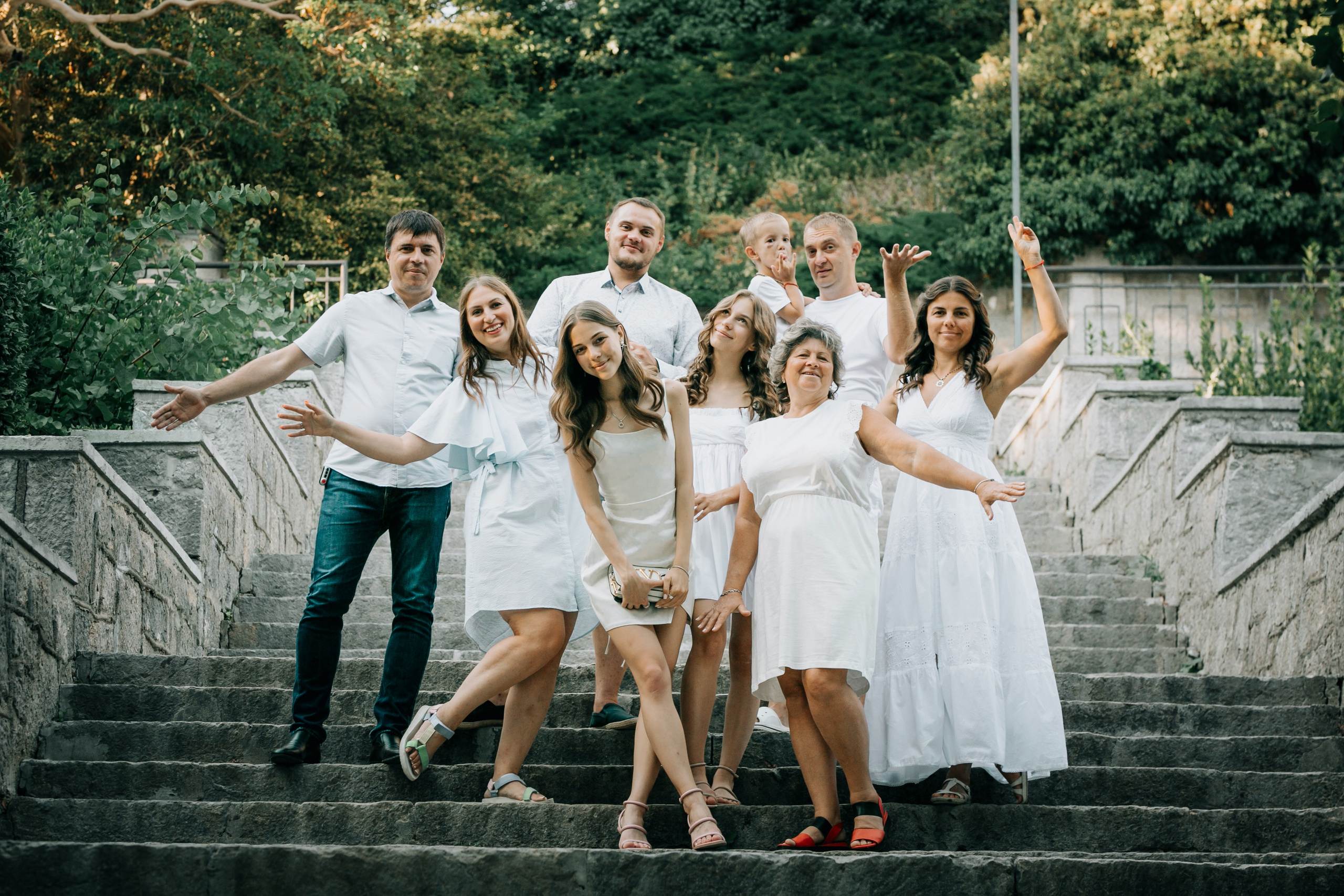 Никитский ботанический сад. Семья Галины и Андрея. Фотограф в Крыму