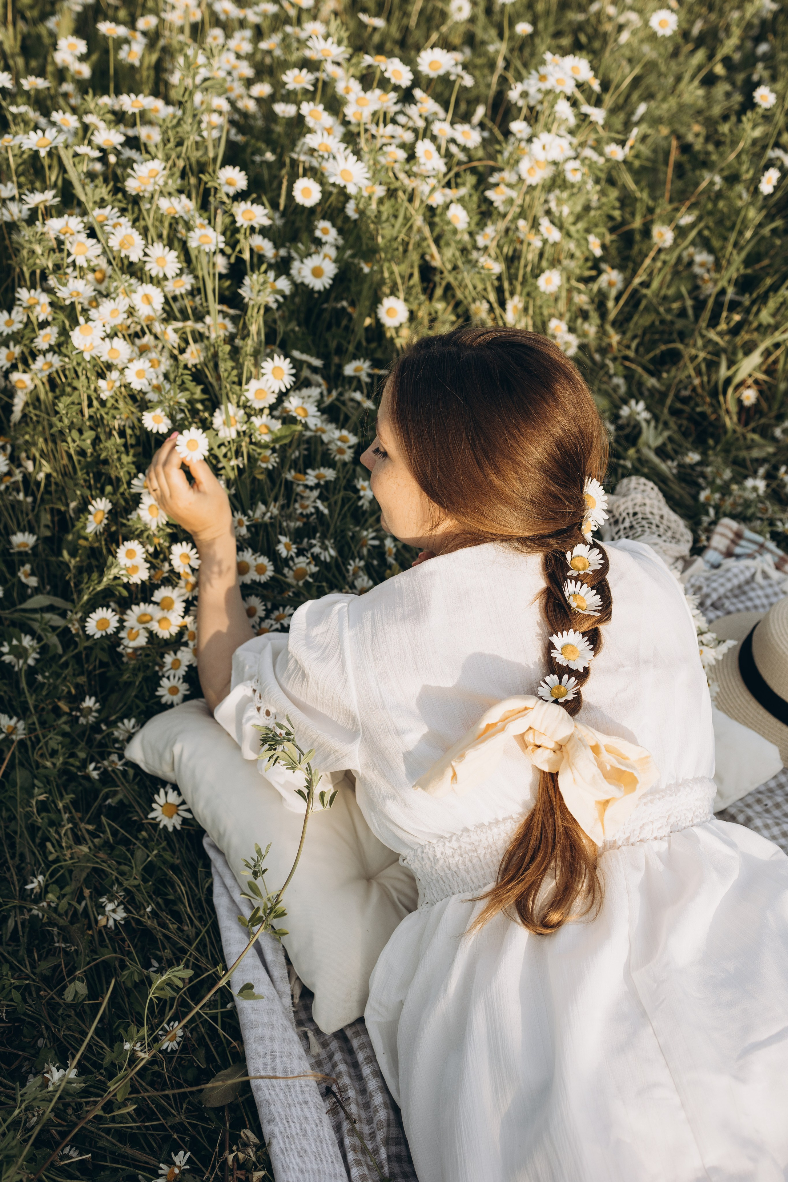 Маша и ромашки. Семейный фотограф в Москве Виктория Ястребинская