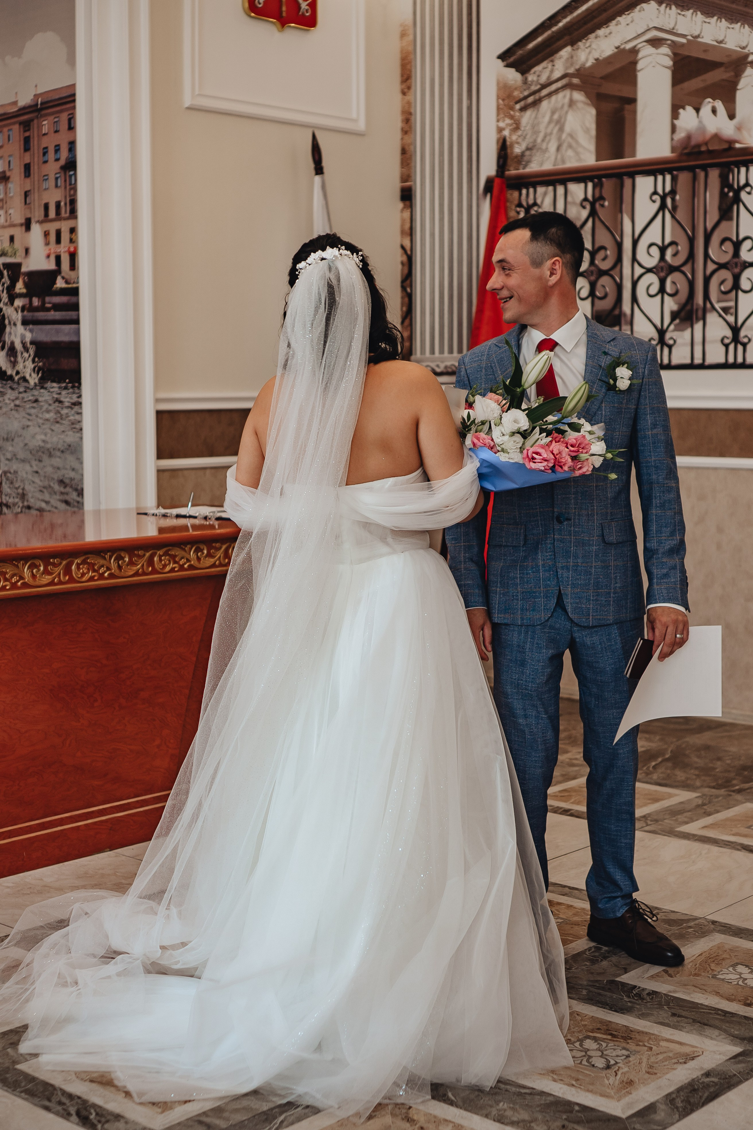 СВАДЕБНАЯ СЬЕМКА В ЗАГСЕ НА МОСКОВСКОМ ПРОСПЕКТЕ. Профессиональный фотограф, Санкт-Петербург — Виктория Богомолова