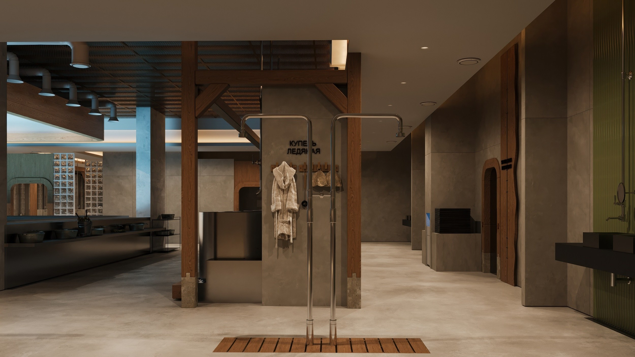 Банный комплекс «Мамин Сибиряк». Екатеринбург. Клиент: Городище. Евгений Пырков — 3d визуализатор интерьеров и экстерьеров России