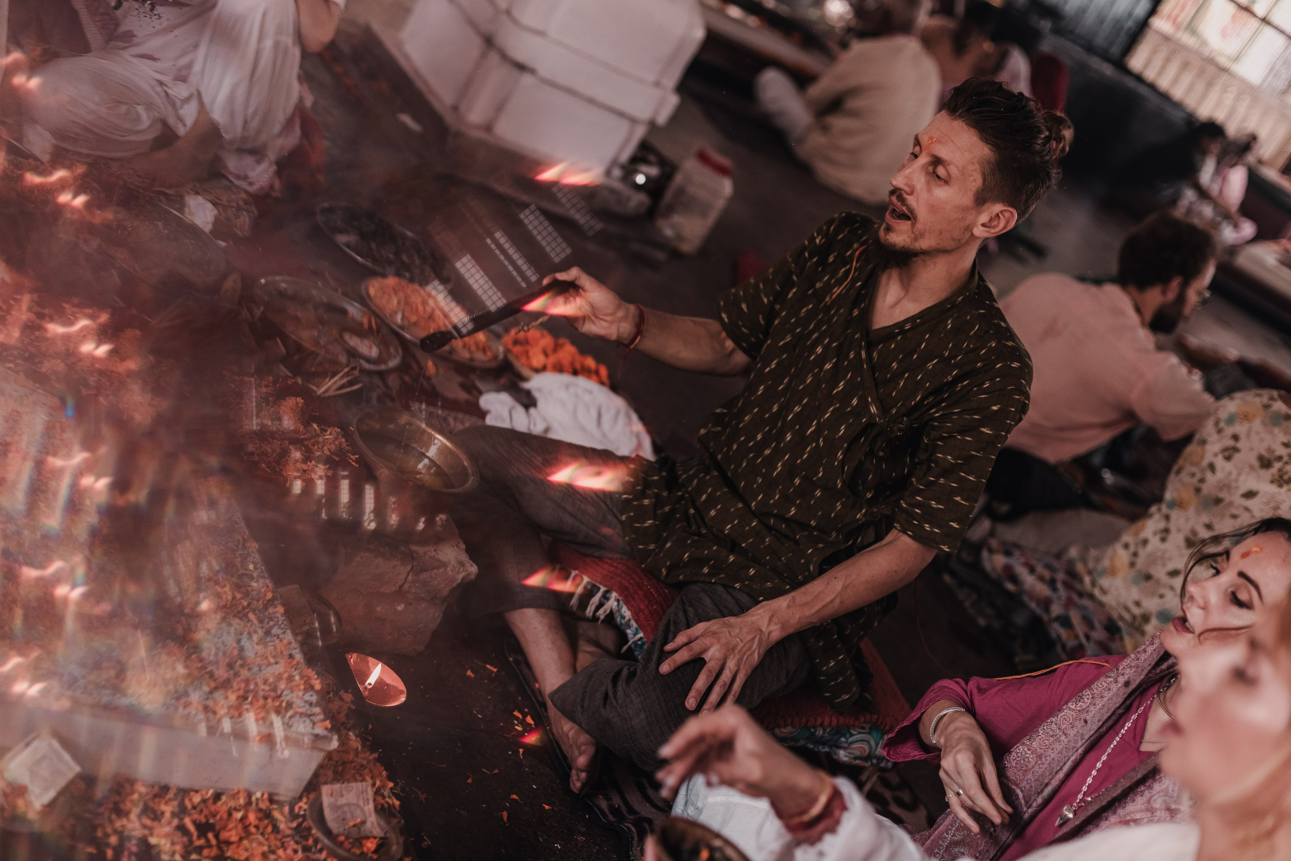 Navaratri yajna at Devraha Baba Ji ashram. Мариам Багдасарян