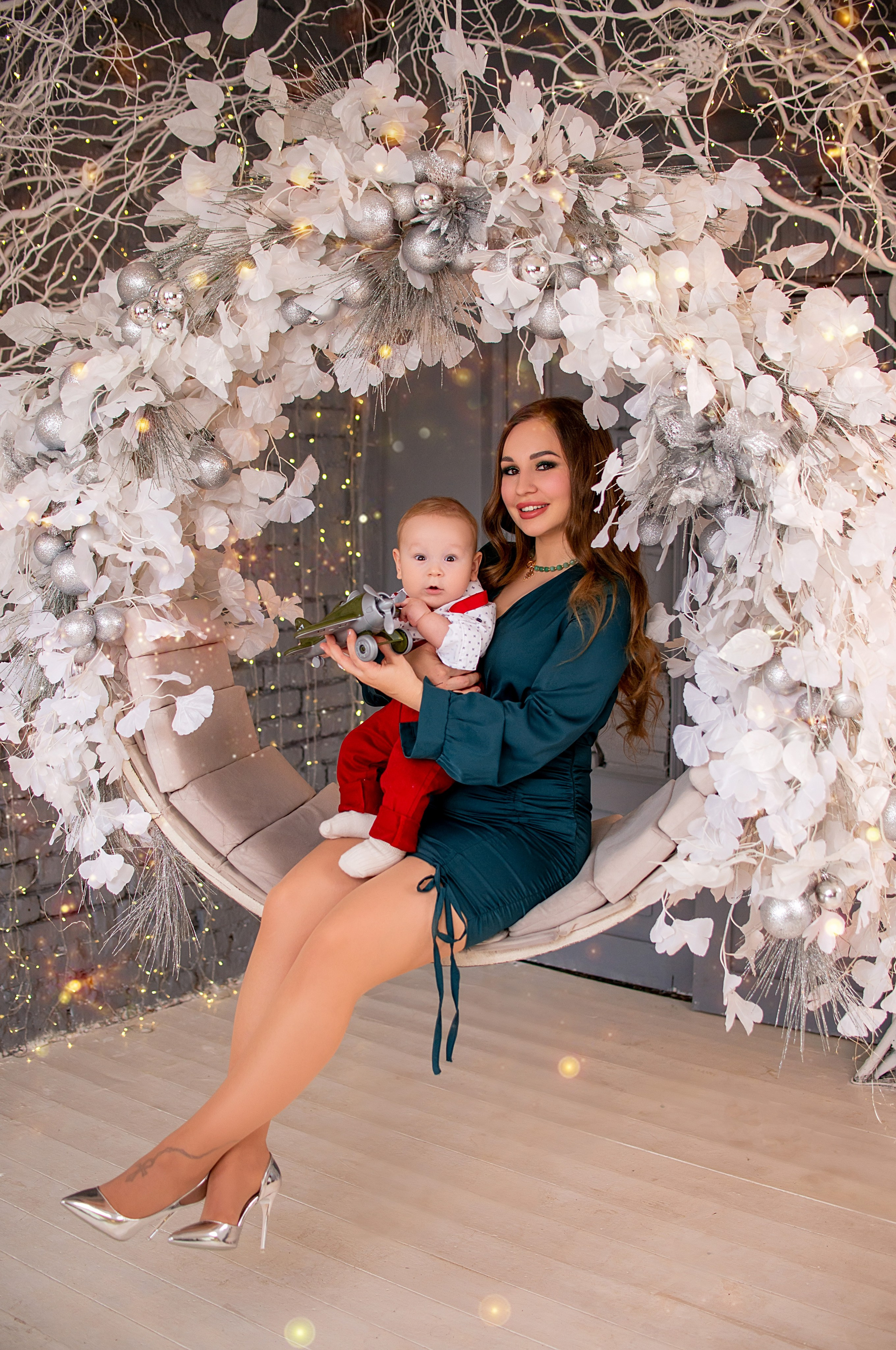 Новогодняя семейная фотосессия в Краснодаре 2023-2024. Фотограф новорожденных Краснодар Малышенко Надежда