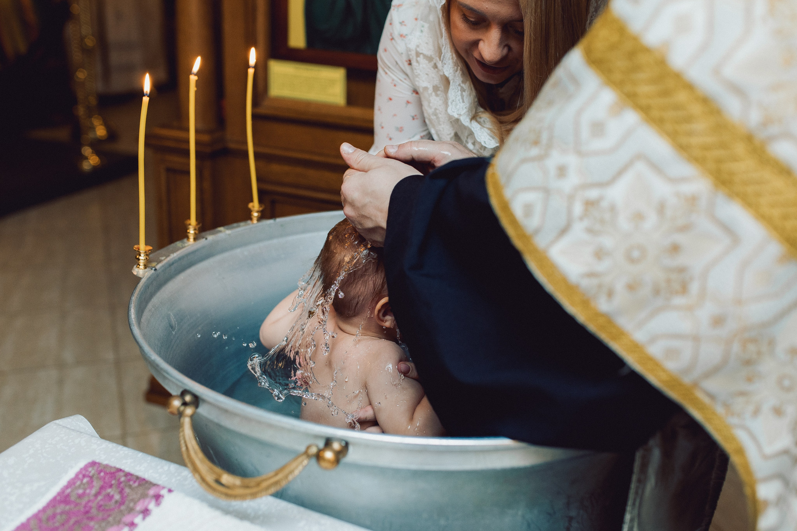 Крещение в Троицком соборе