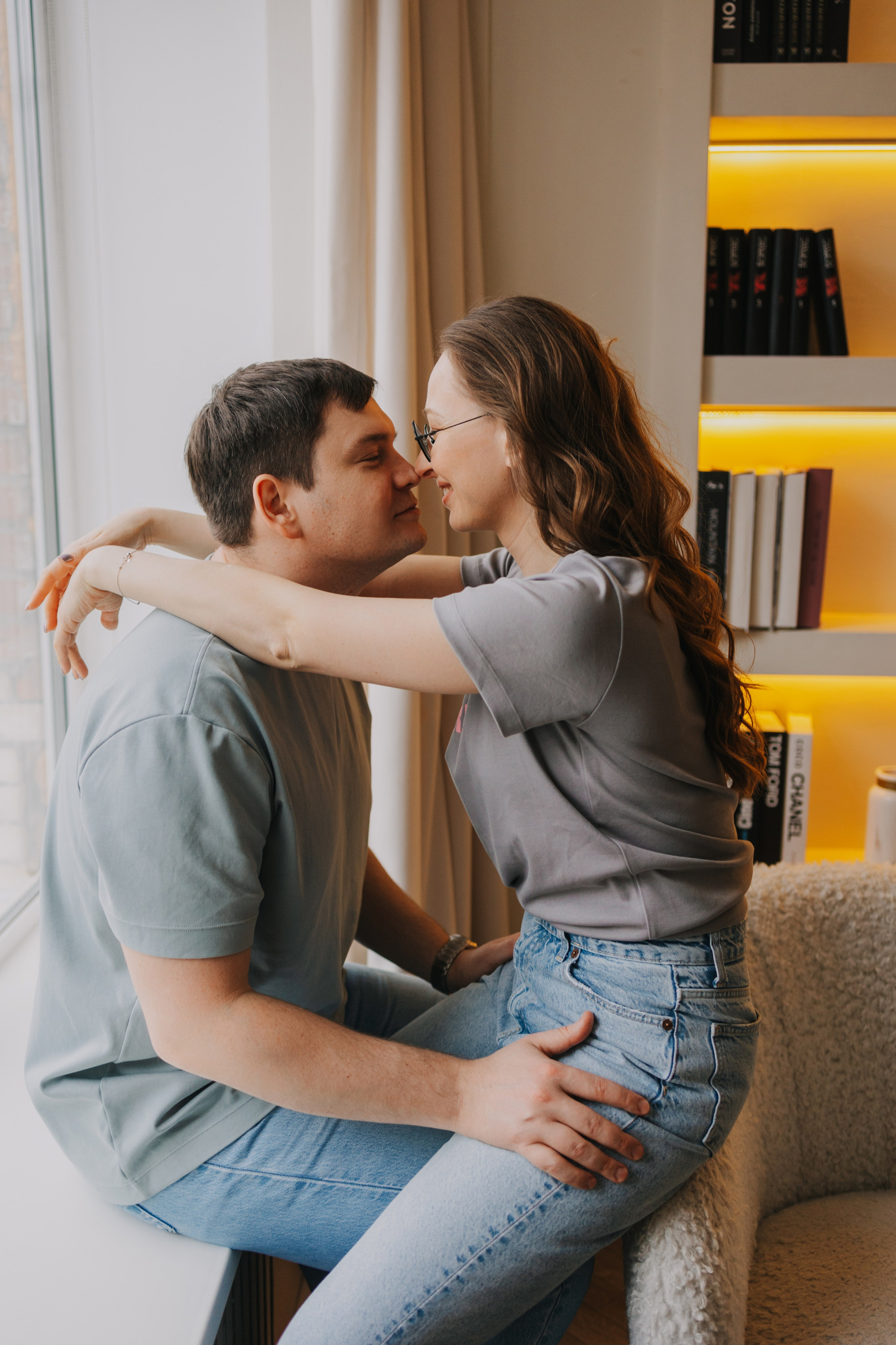 Большая семья. Домашняя фотосессия