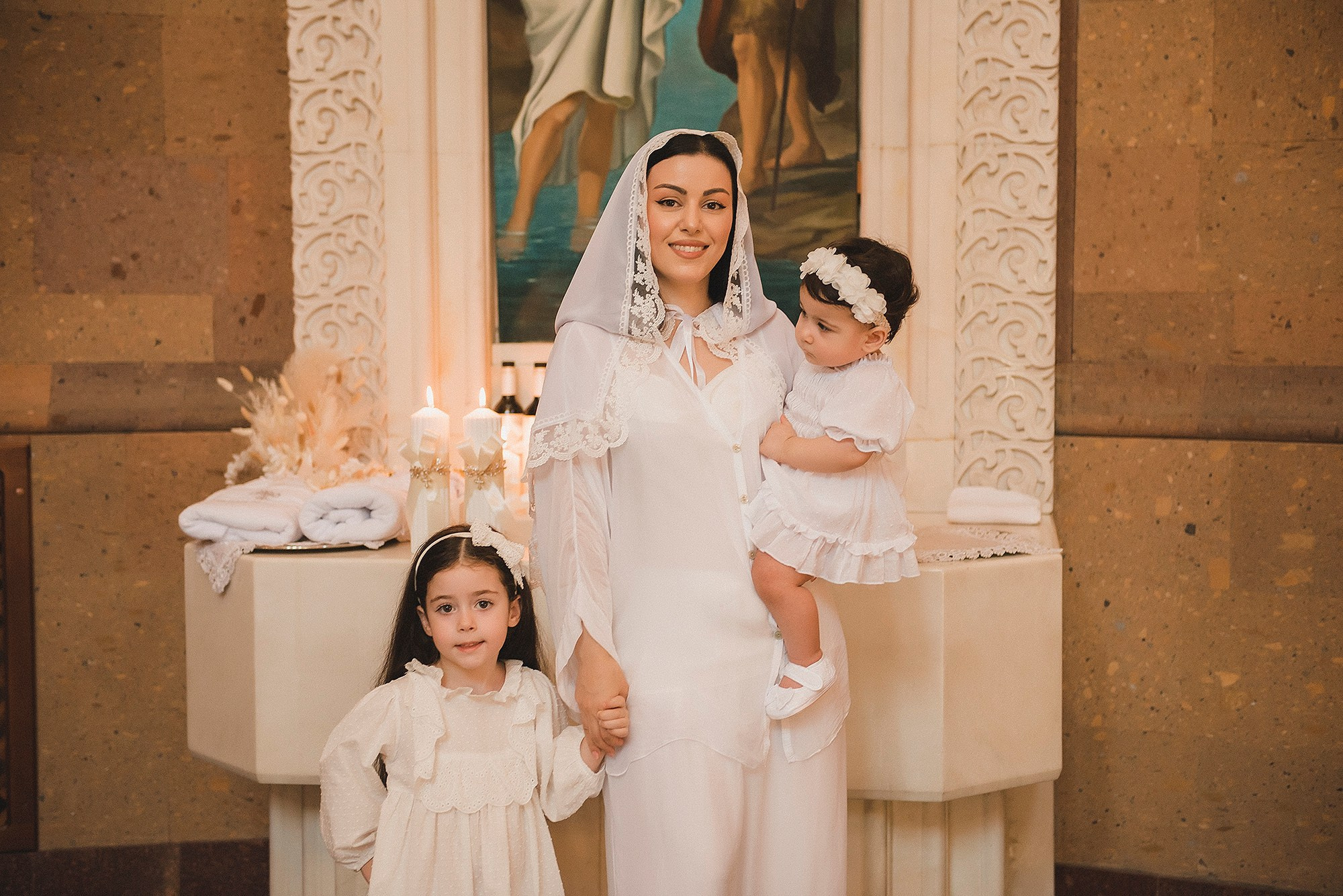 Крещение Евы и Мари. Фотограф Ростов-на-Дону Белла Керимова