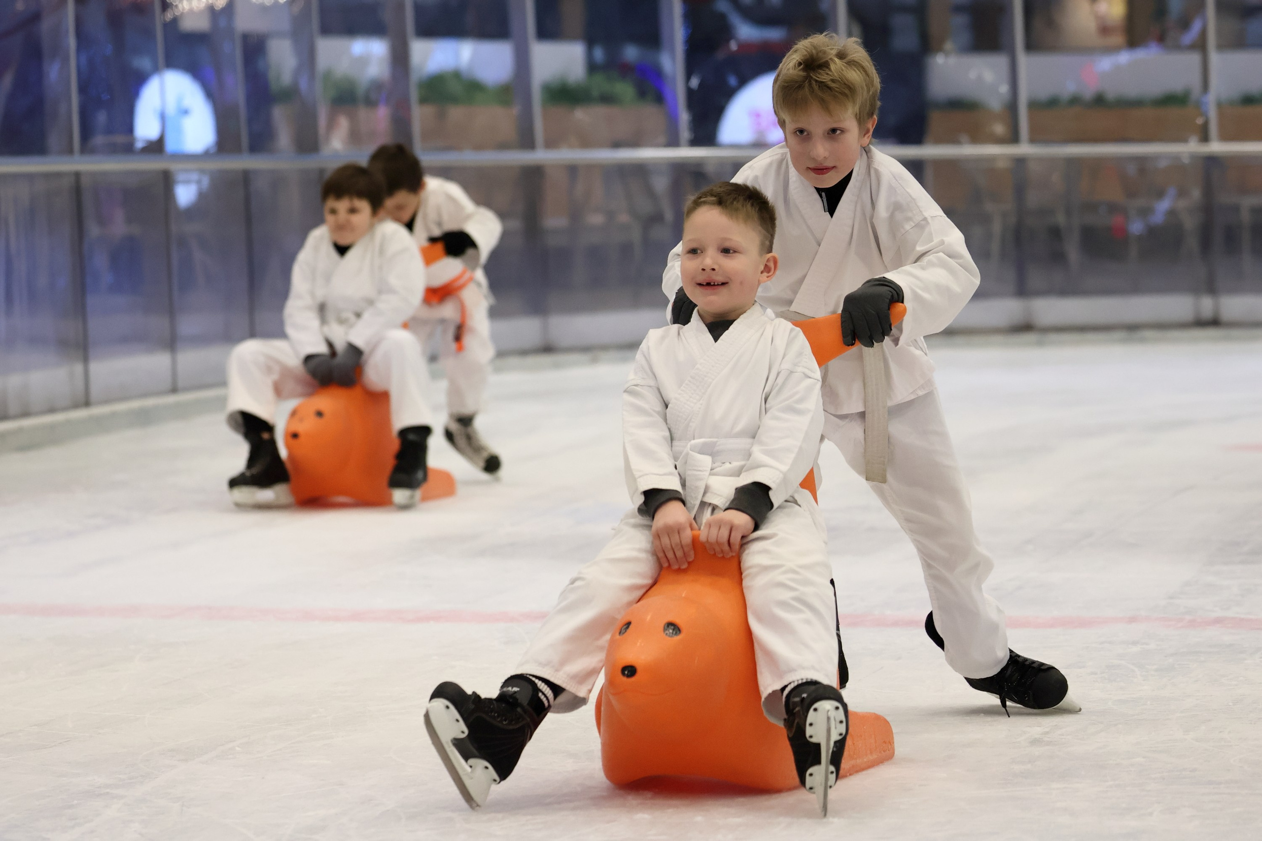 Елка каратэ на катке. Спортивный и репортажный фотограф Ермакова Светлана