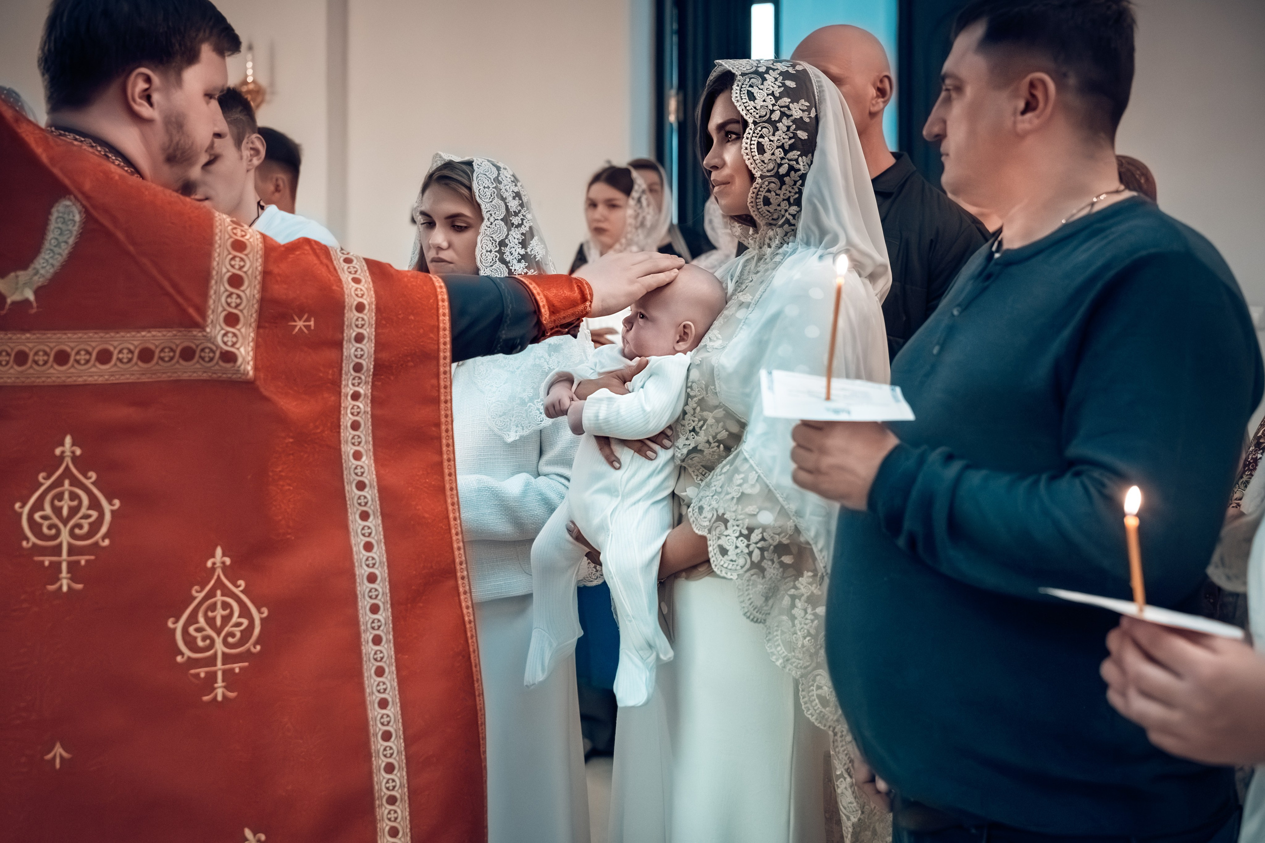 Крещение Александра и Варвары