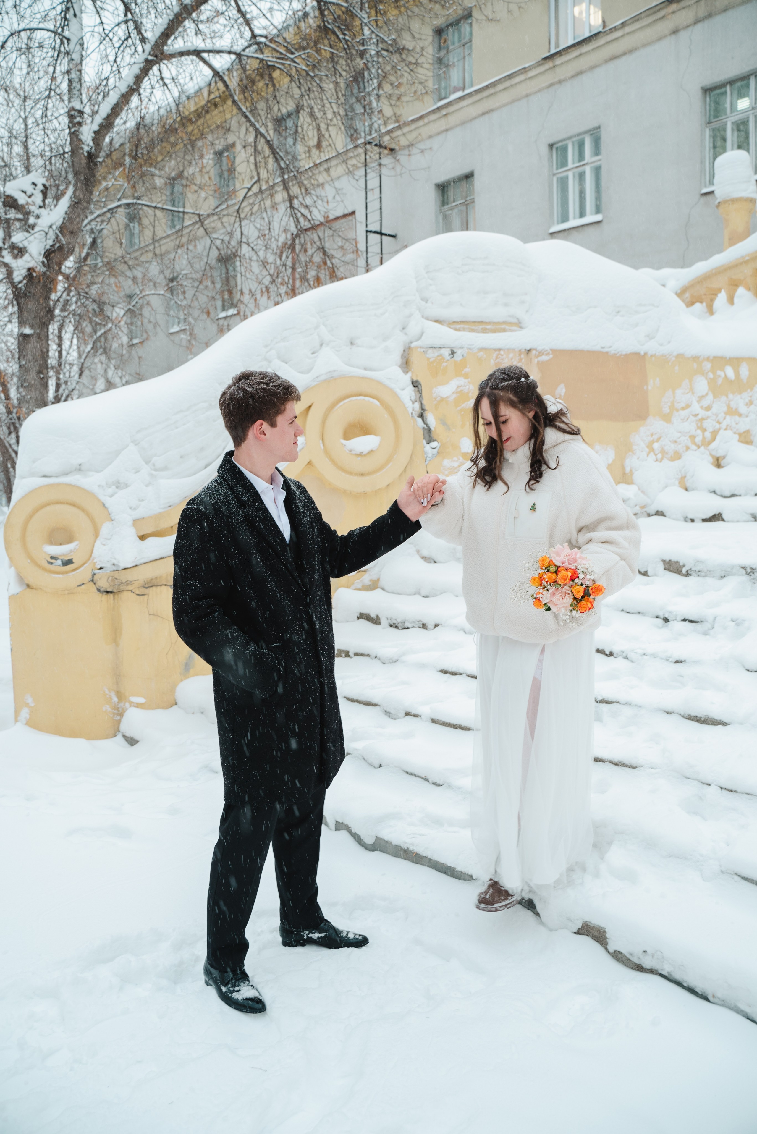 Зимняя прогулка. Свадебный фотограф Новосибирск Мария Раменская