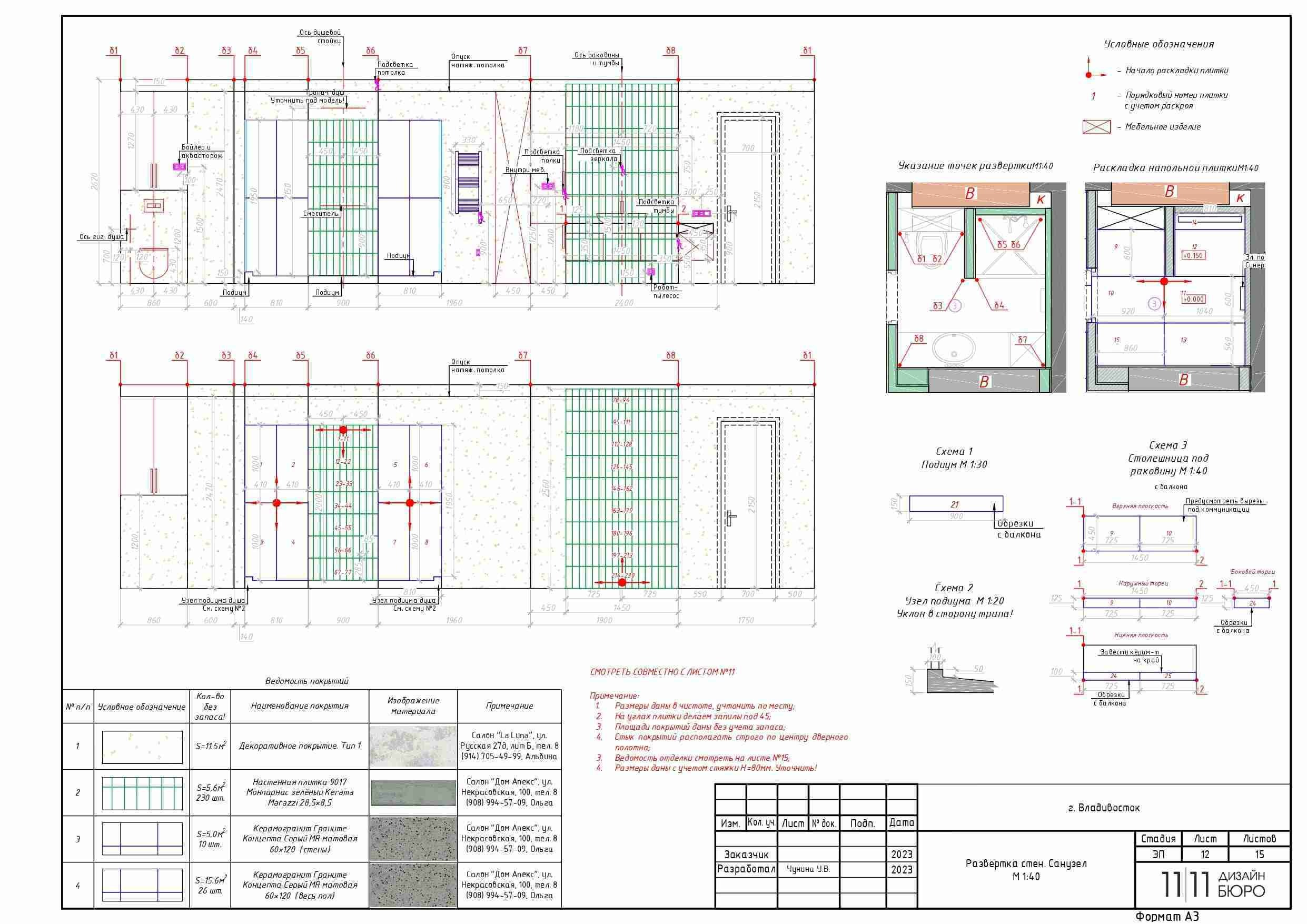 Разработка дизайн-проекта (пакеты). Дизайн-бюро 11/11, дизайн интерьера с индивидуальным подходом во Владивостоке