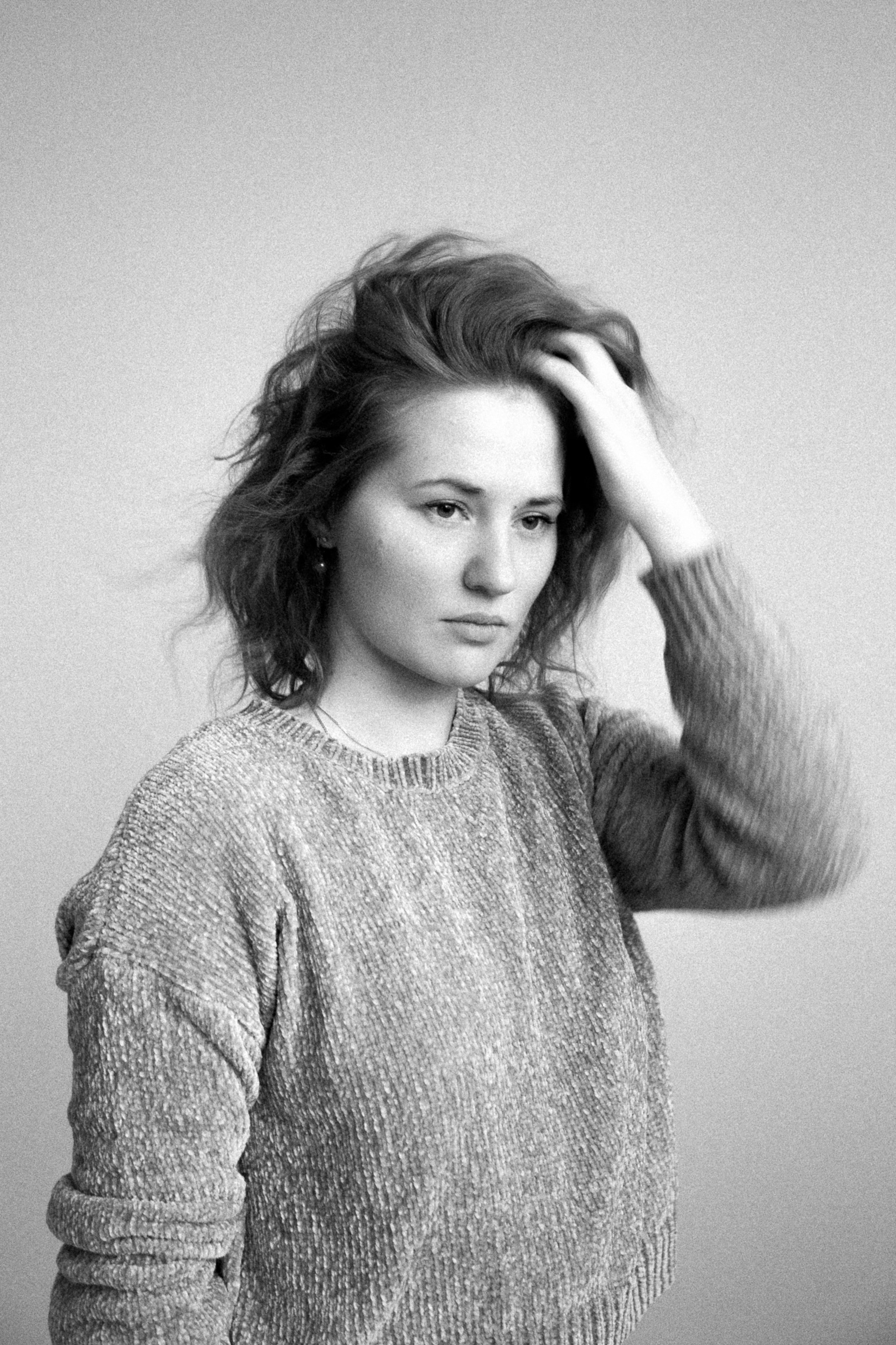 Аня чб. Фотограф Анастасия Малеева