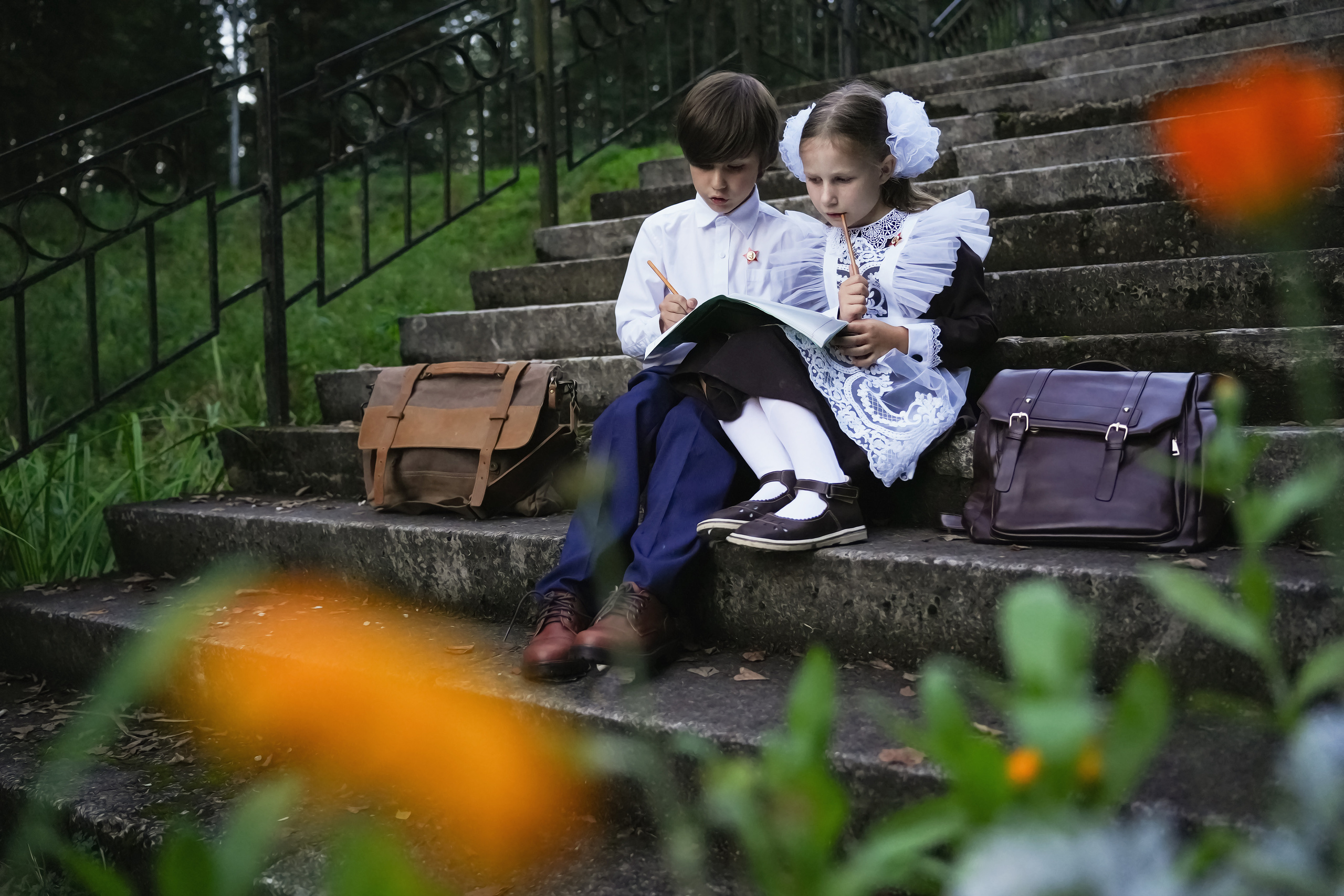 Школьная ретро-фотосессия. Семейный фотограф Зыкова Анастасия, работаю в Москве и области