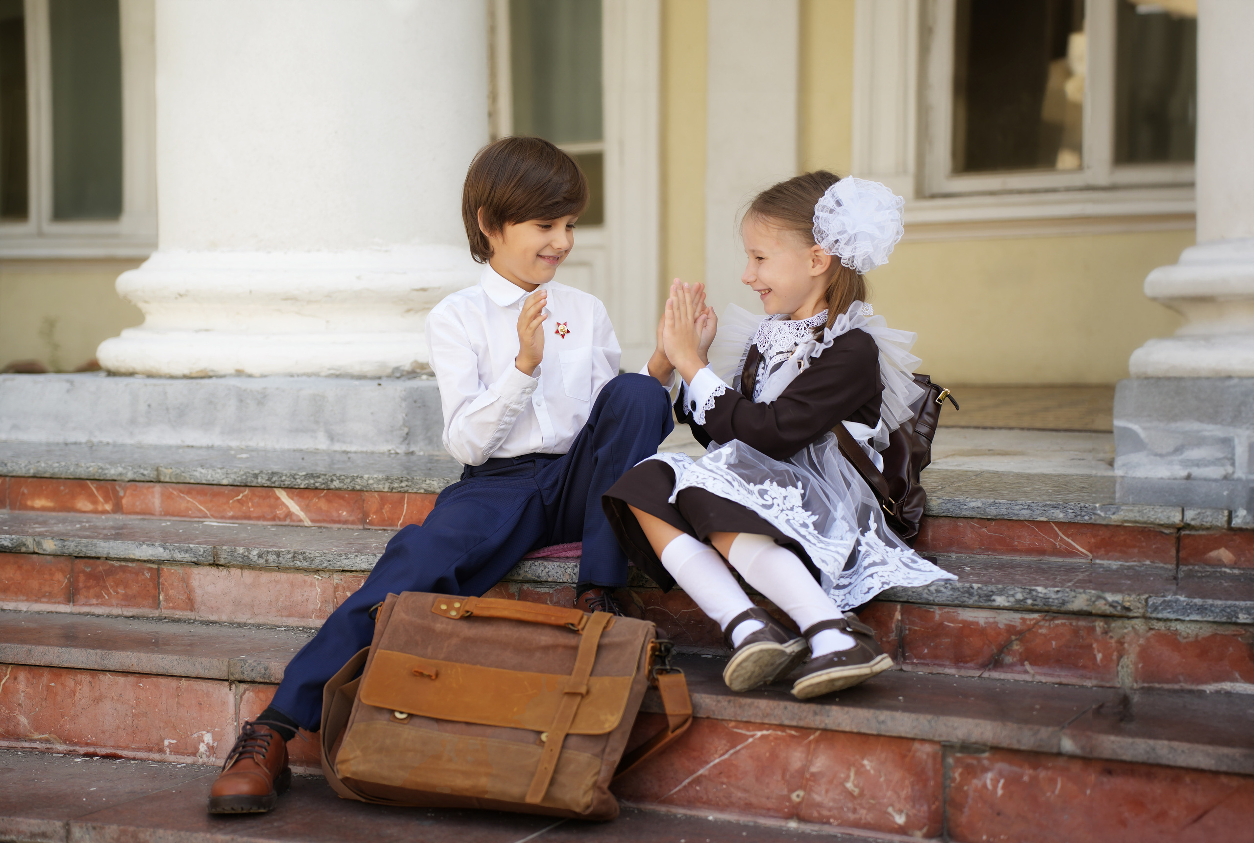 Школьная ретро-фотосессия. Семейный фотограф Зыкова Анастасия, работаю в Москве и области