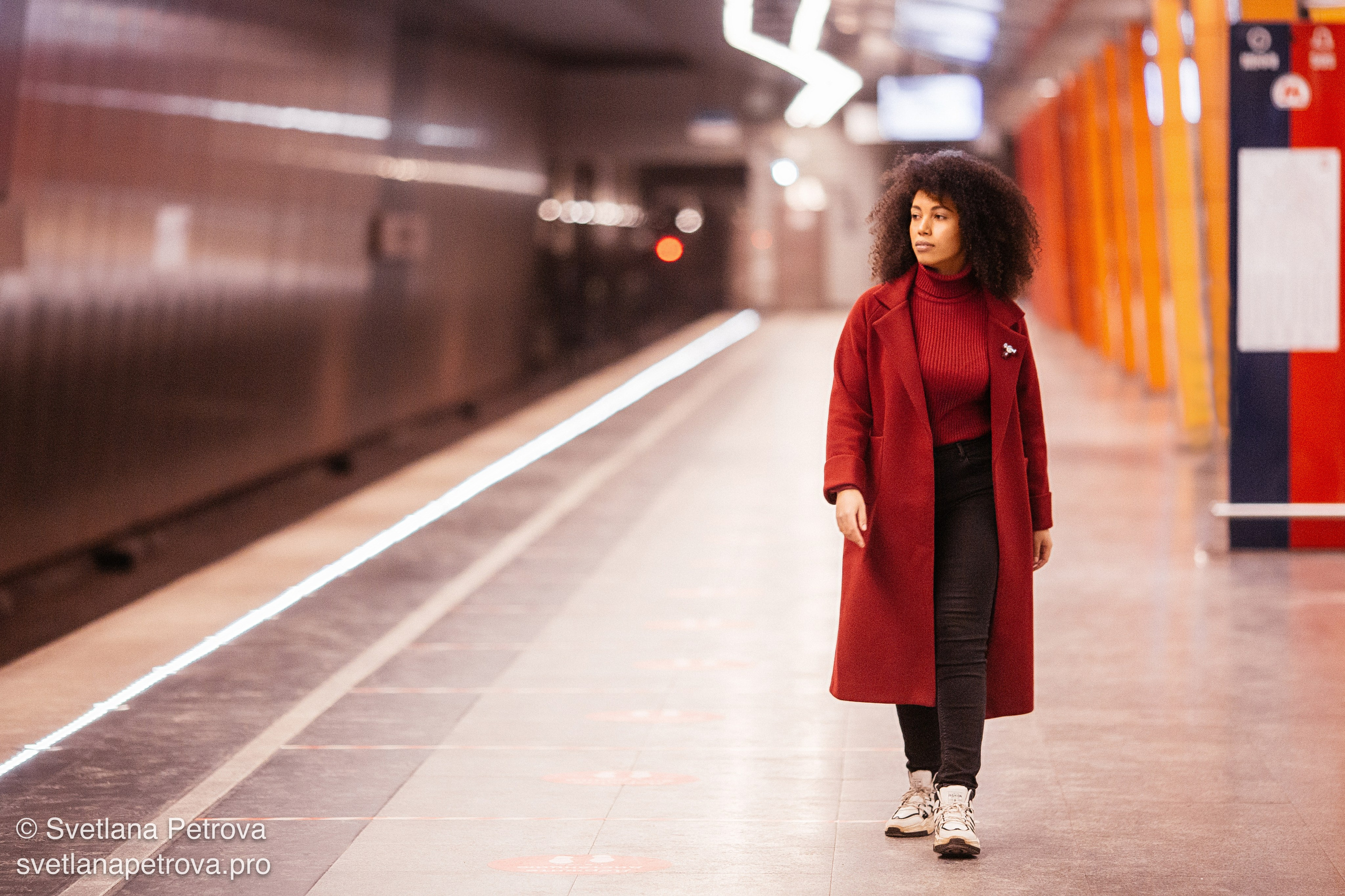 Индивидуальная съёмка в метро. Зима 2021. Фотограф Светлана Петрова