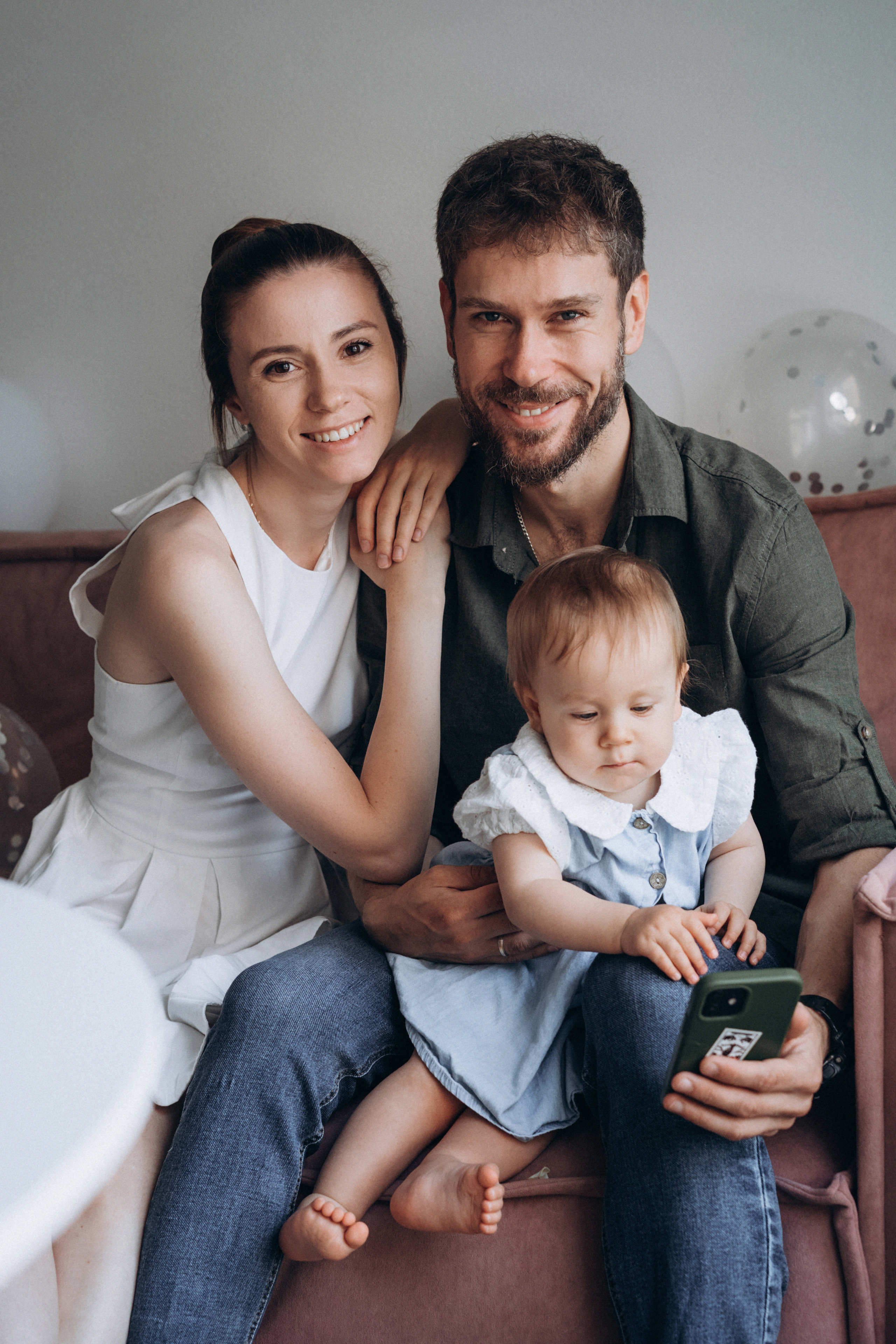 Василиса годик. Фотограф новорожденных и малышей до года в Москве Анастасия Соколова