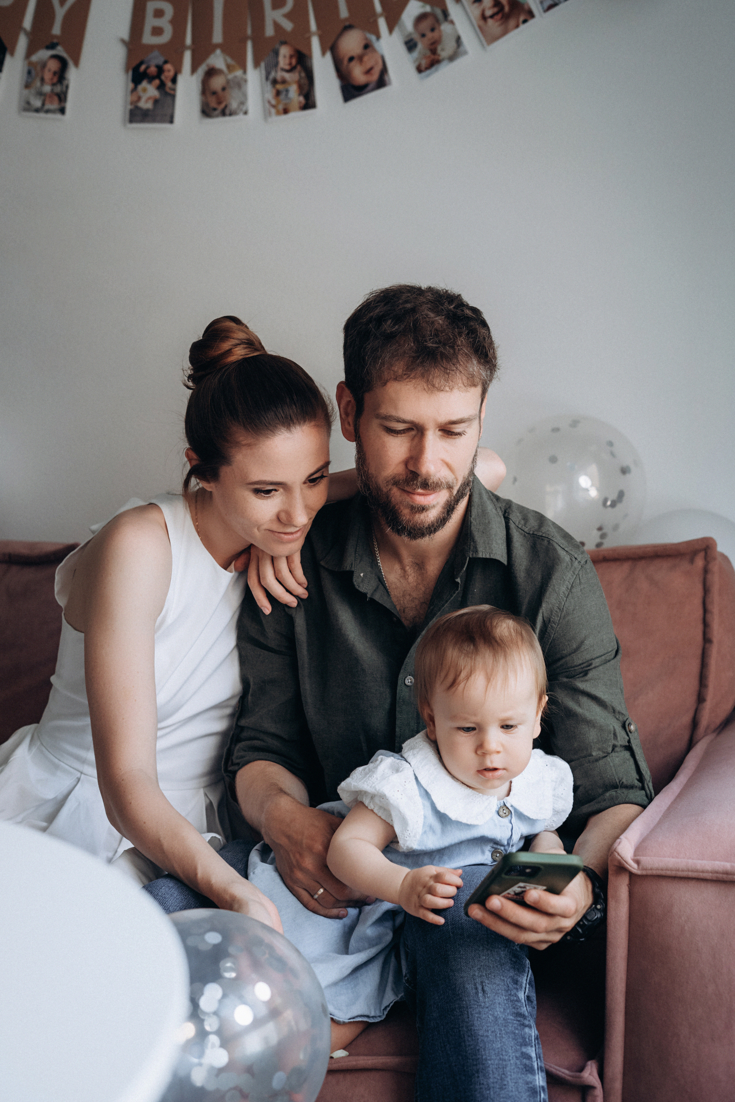 Василиса годик. Фотограф новорожденных и малышей до года в Москве Анастасия Соколова