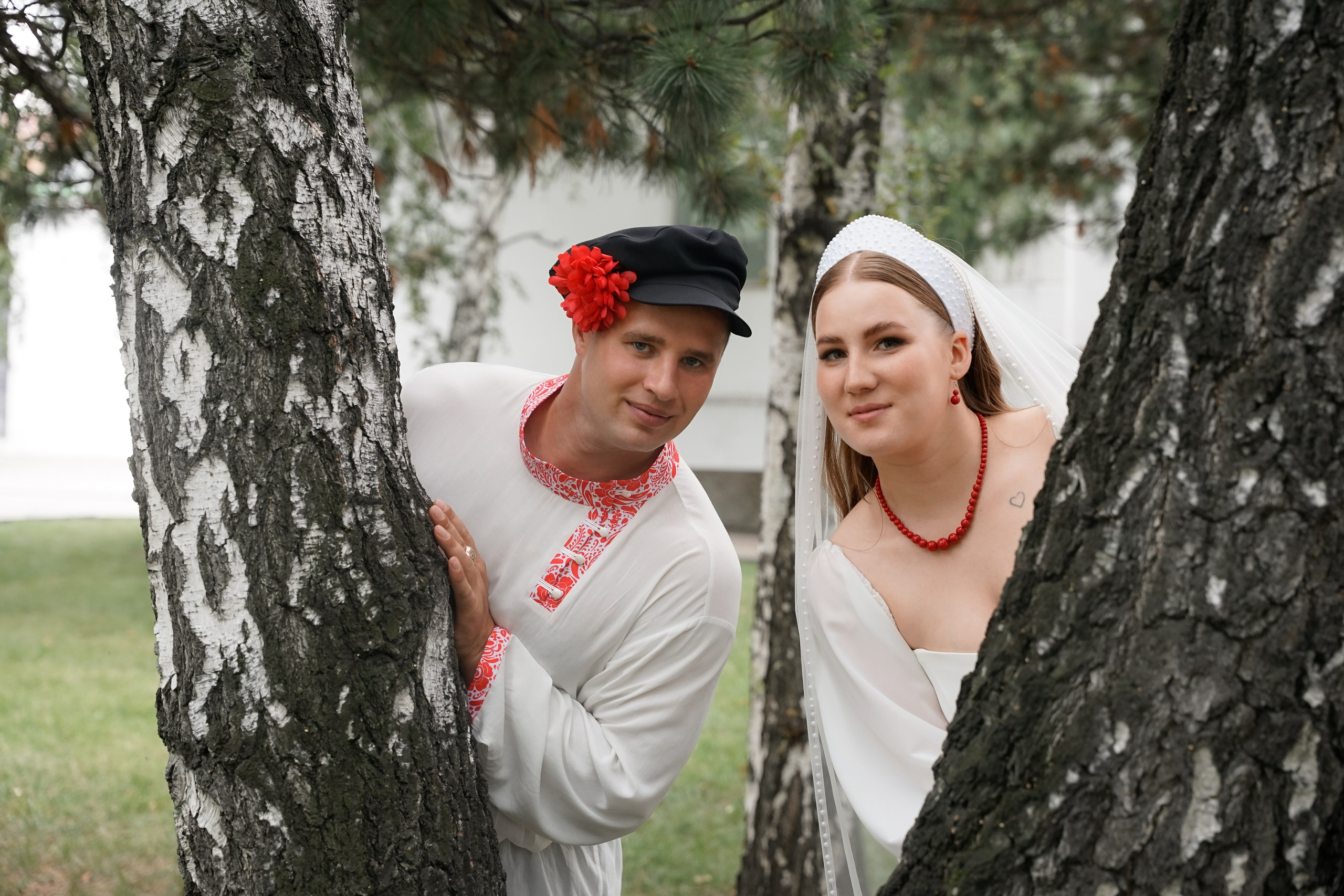 Свадебная фотосессия в русском стиле