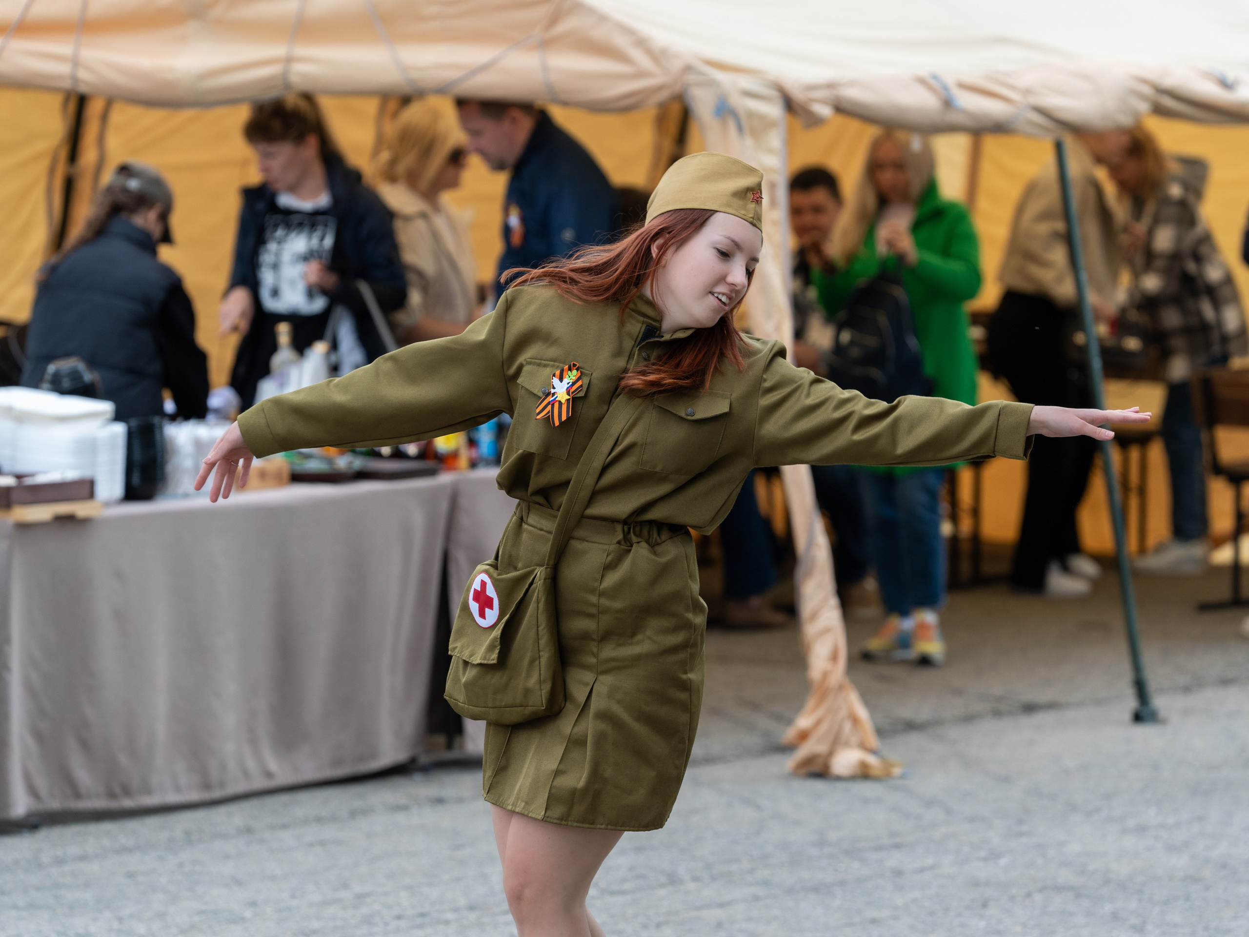 Шествие бессмертного полка 9 мая 2024 Rosa Springs. Репортажный фотограф в Красной Поляне и Сочи Павлюченко Екатерина