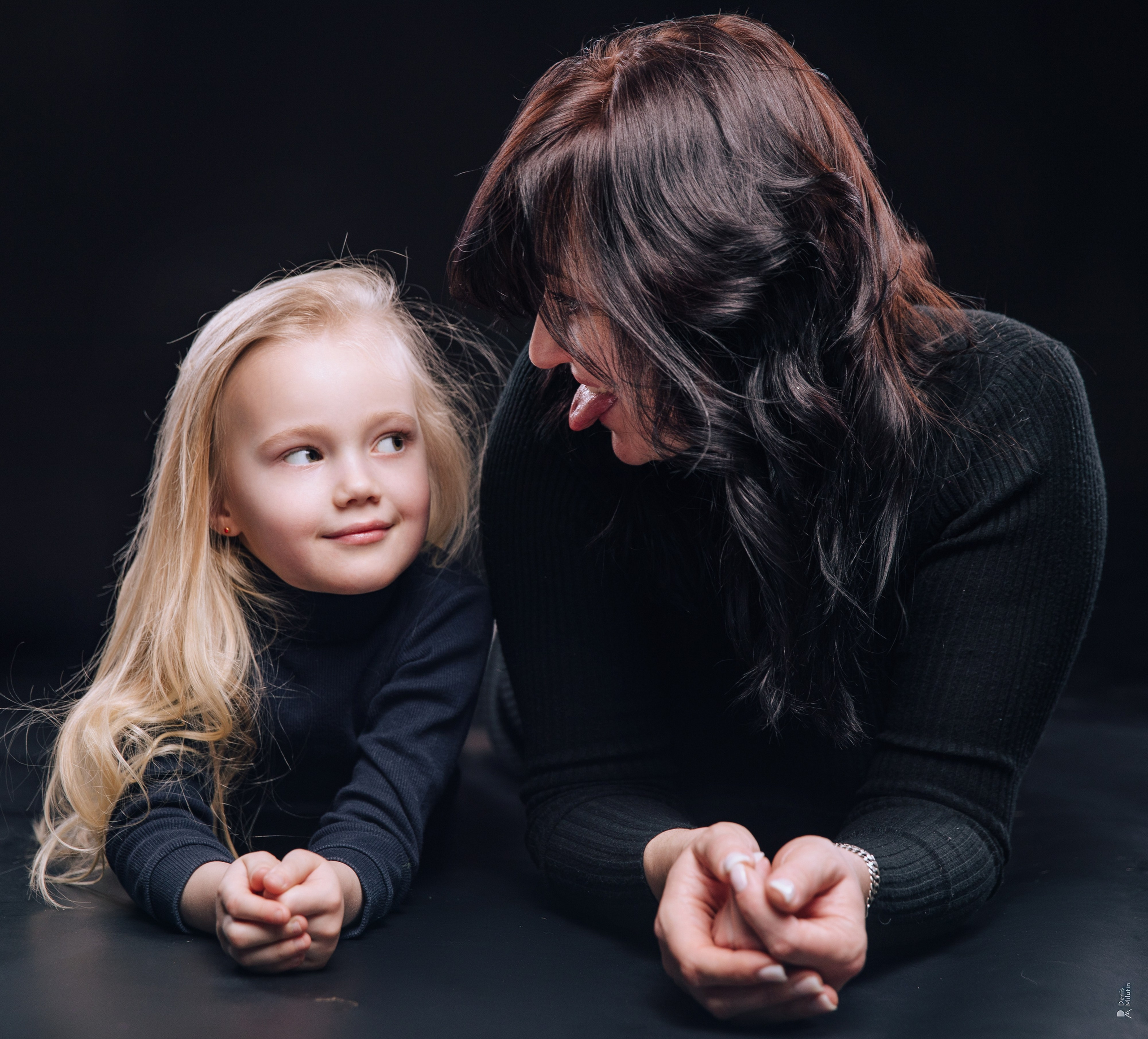 Катя и дочка. Портретный фотограф Денис Милютин