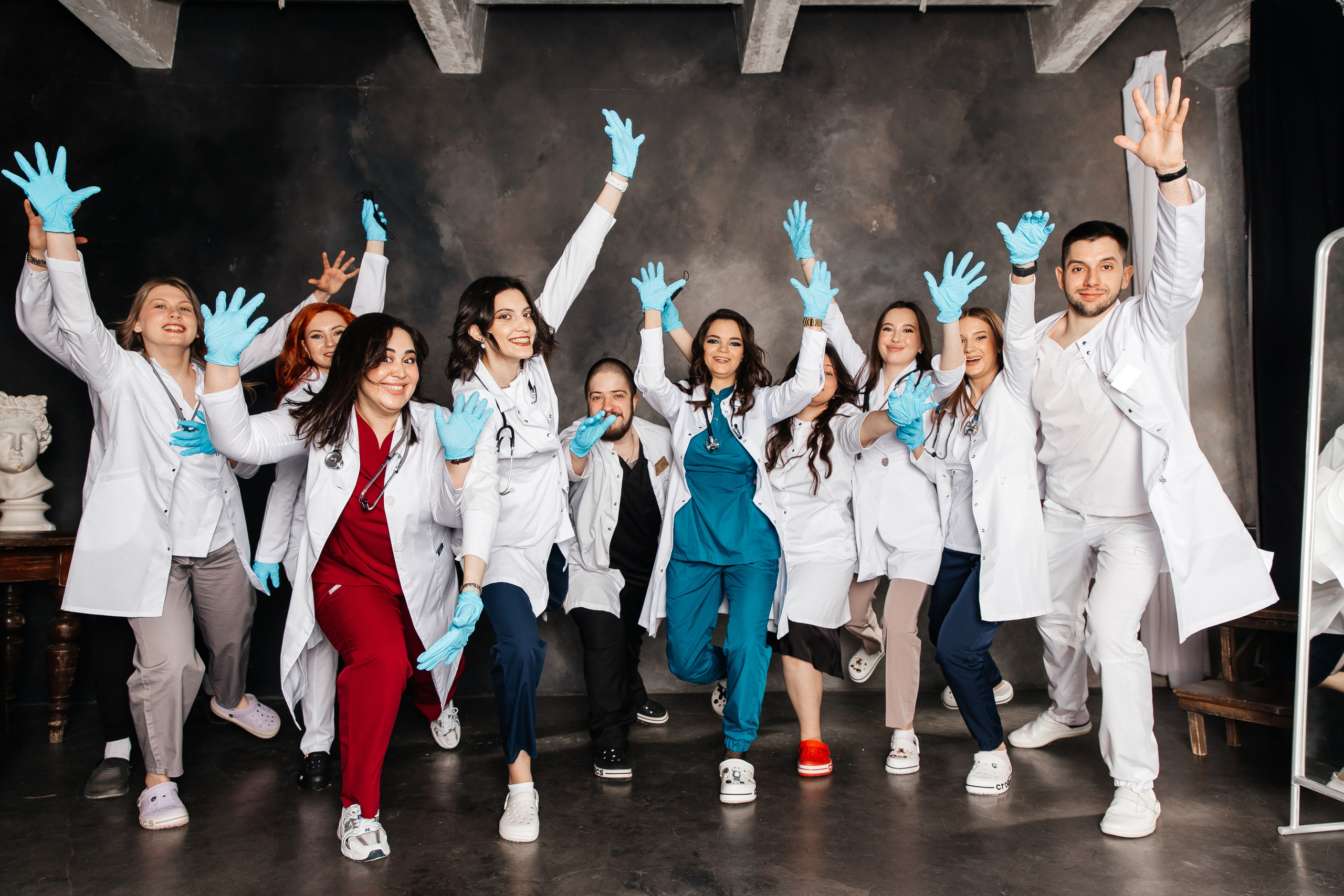 Выпускники медицинского университета. 