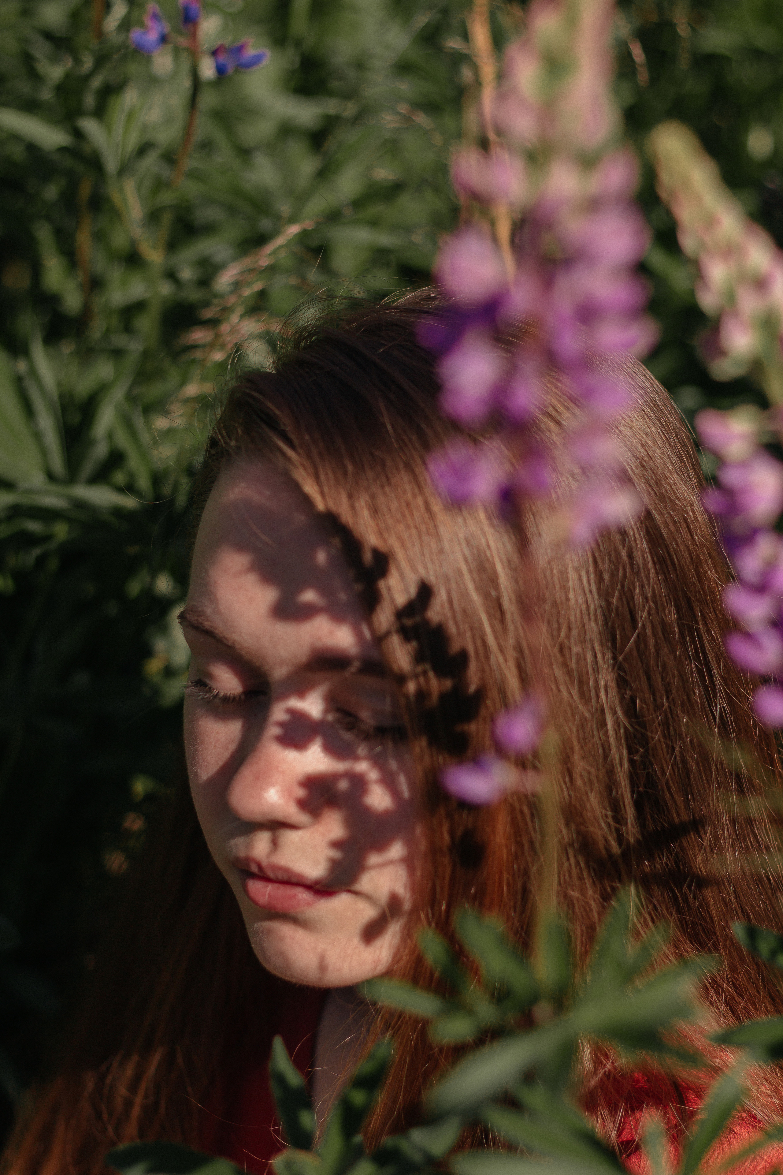 Люба. Люпины. Фотограф в Санкт-Петербурге Матвиенко Яна