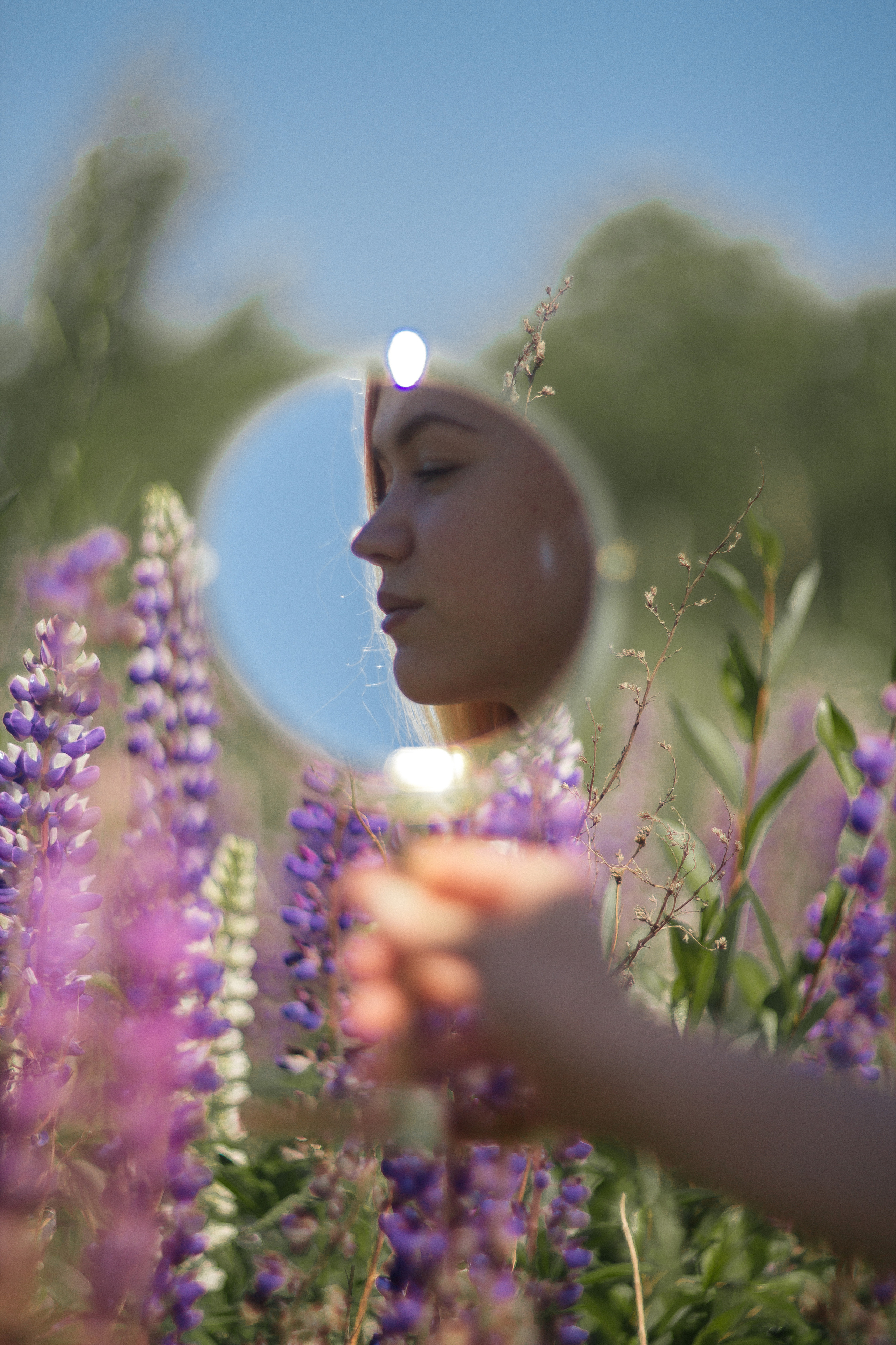 Люба. Люпины. Фотограф в Санкт-Петербурге Матвиенко Яна
