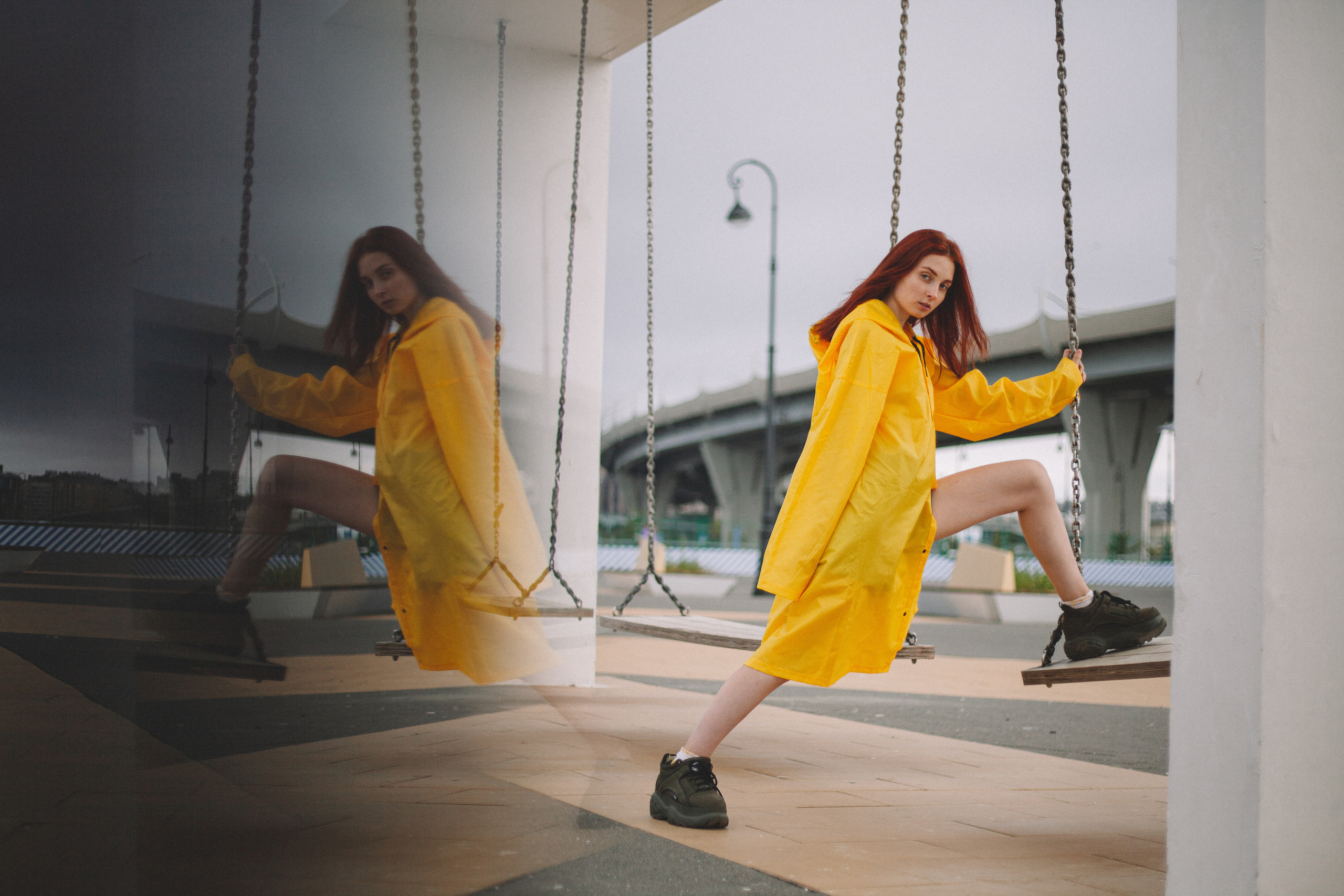 Алена. Дождевик. Фотограф в Санкт-Петербурге Матвиенко Яна