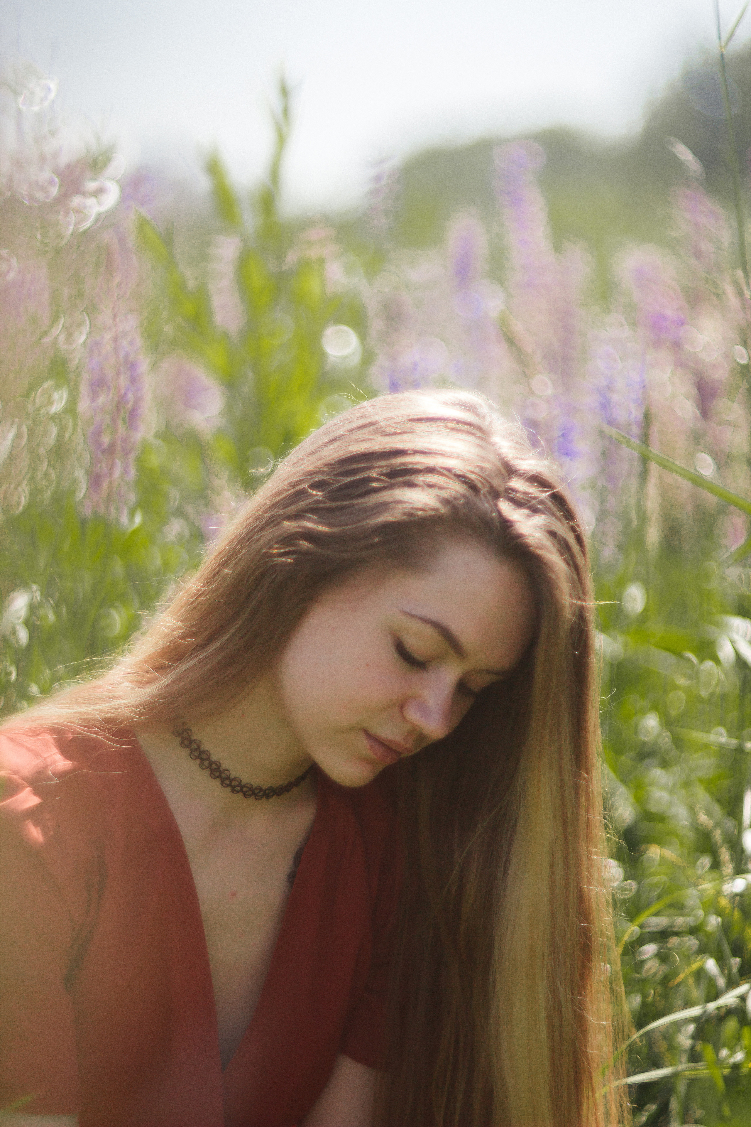 Люба. Люпины. Фотограф в Санкт-Петербурге Матвиенко Яна