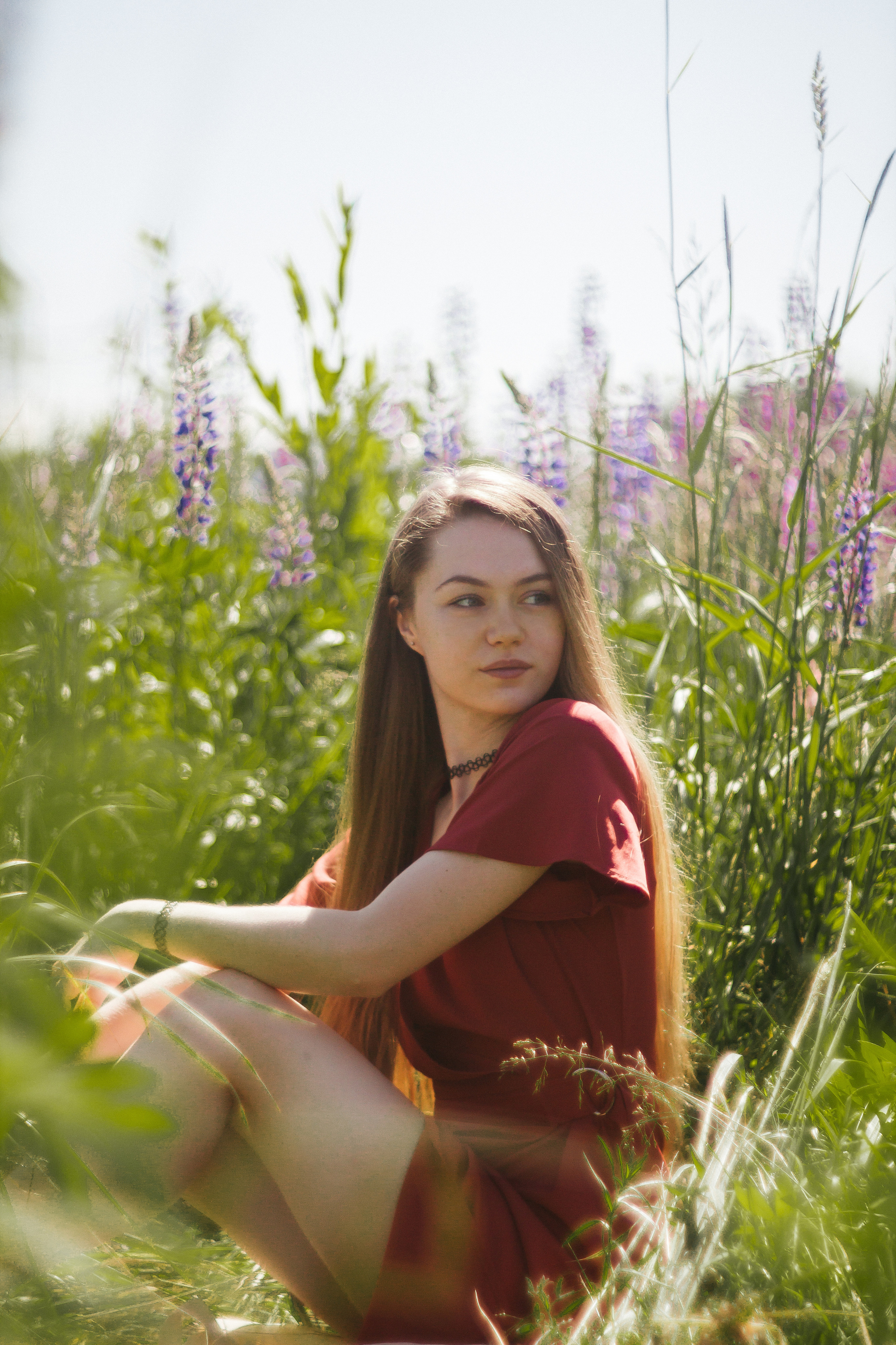 Люба. Люпины. Фотограф в Санкт-Петербурге Матвиенко Яна