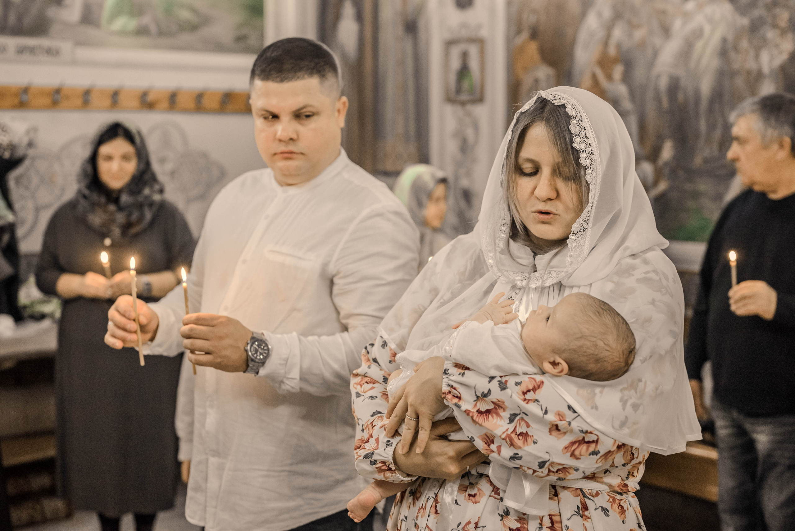 Крещение (мама Регина). Семейный и детский фотограф Москва