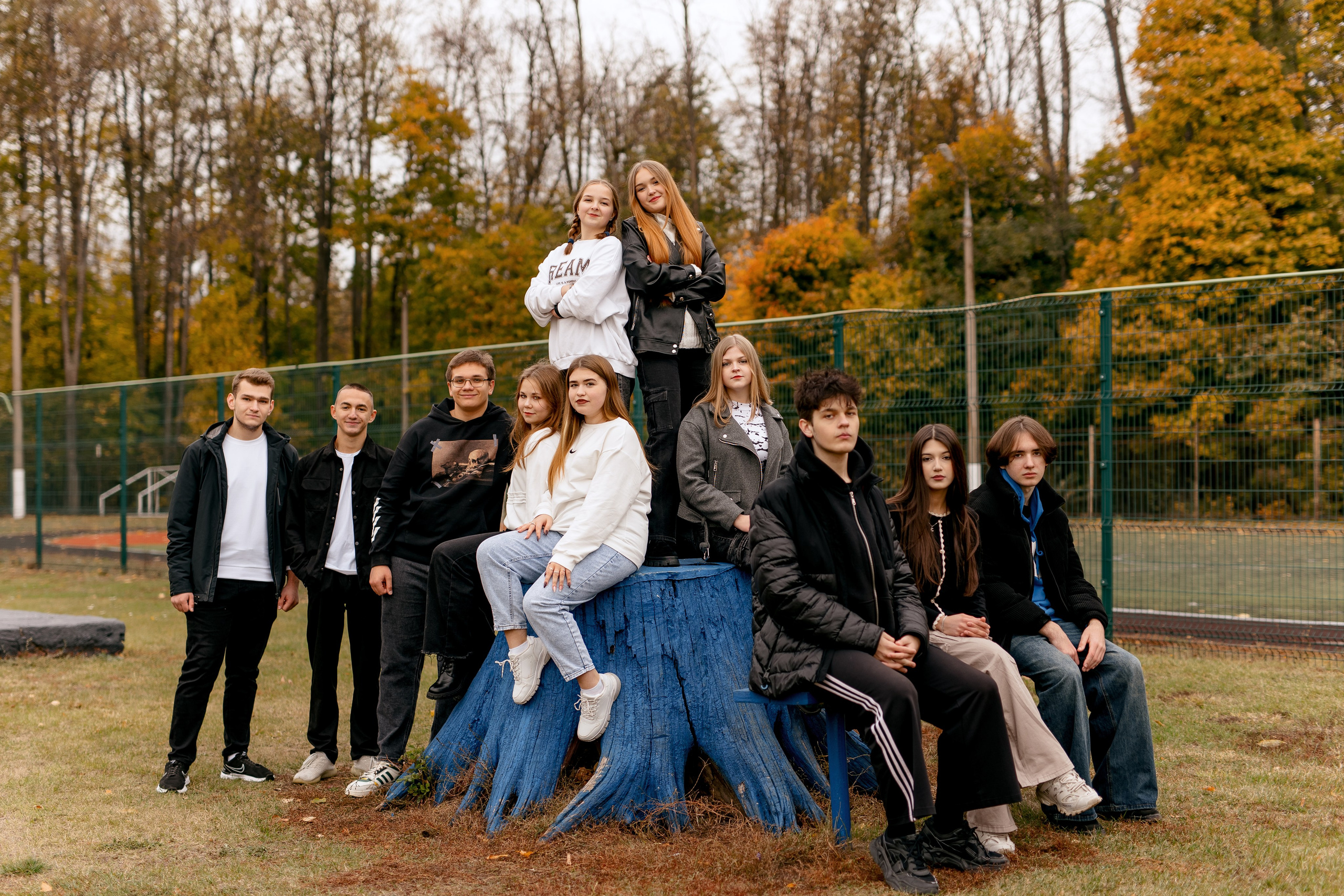 11 класс осенью в роще. Свадебный и семейный фотограф в Туле и области Маша Костина