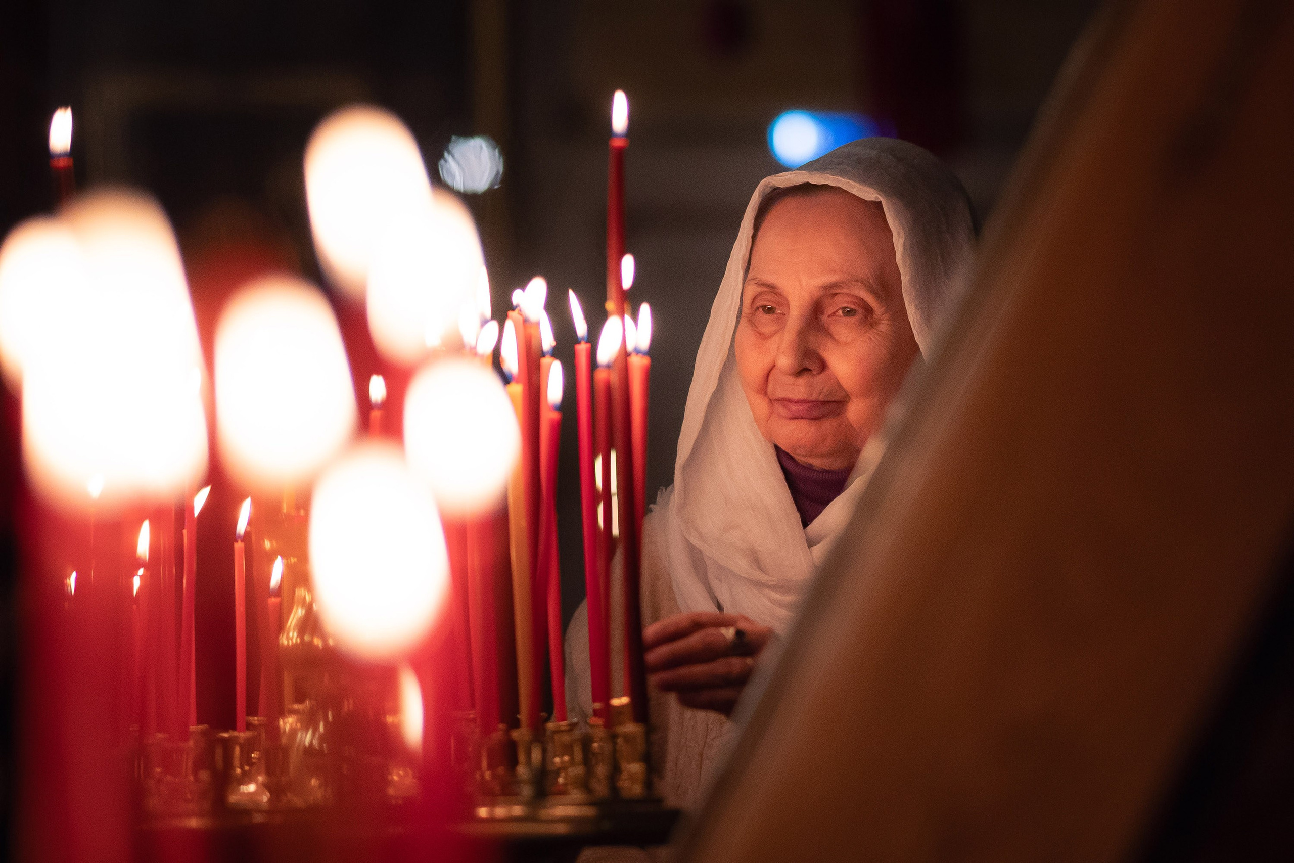 Богородский храм. Пасха. Полунощница, Божественная литургия. Антон и Татьяна Денисенко — В храме