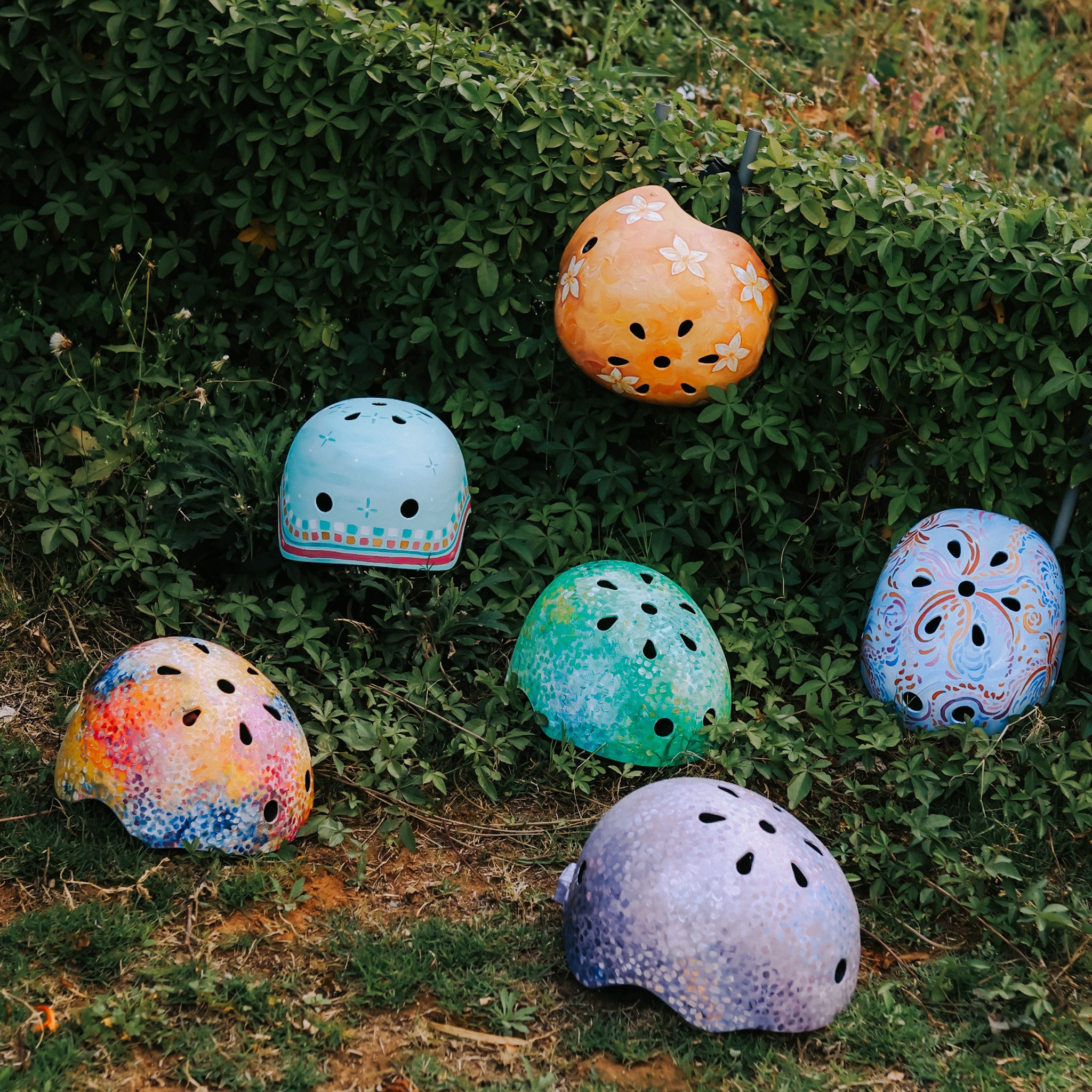 Nogah's helmets, Tel Aviv / April 2025. Photographer in Israel Alice Milchin