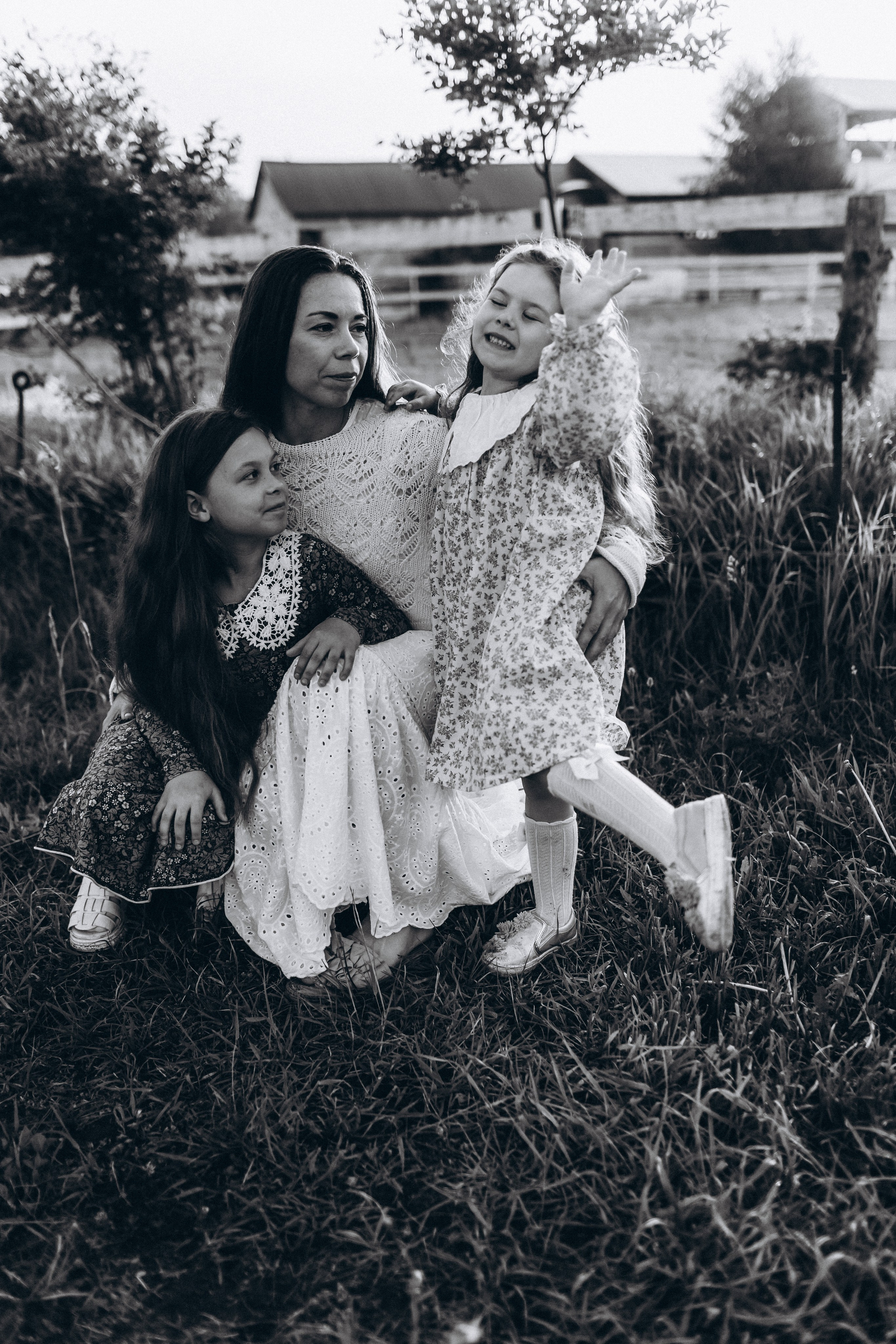 Катюша с дочками. Семейный фотограф в Москве и Московской области Лазутина Валентина